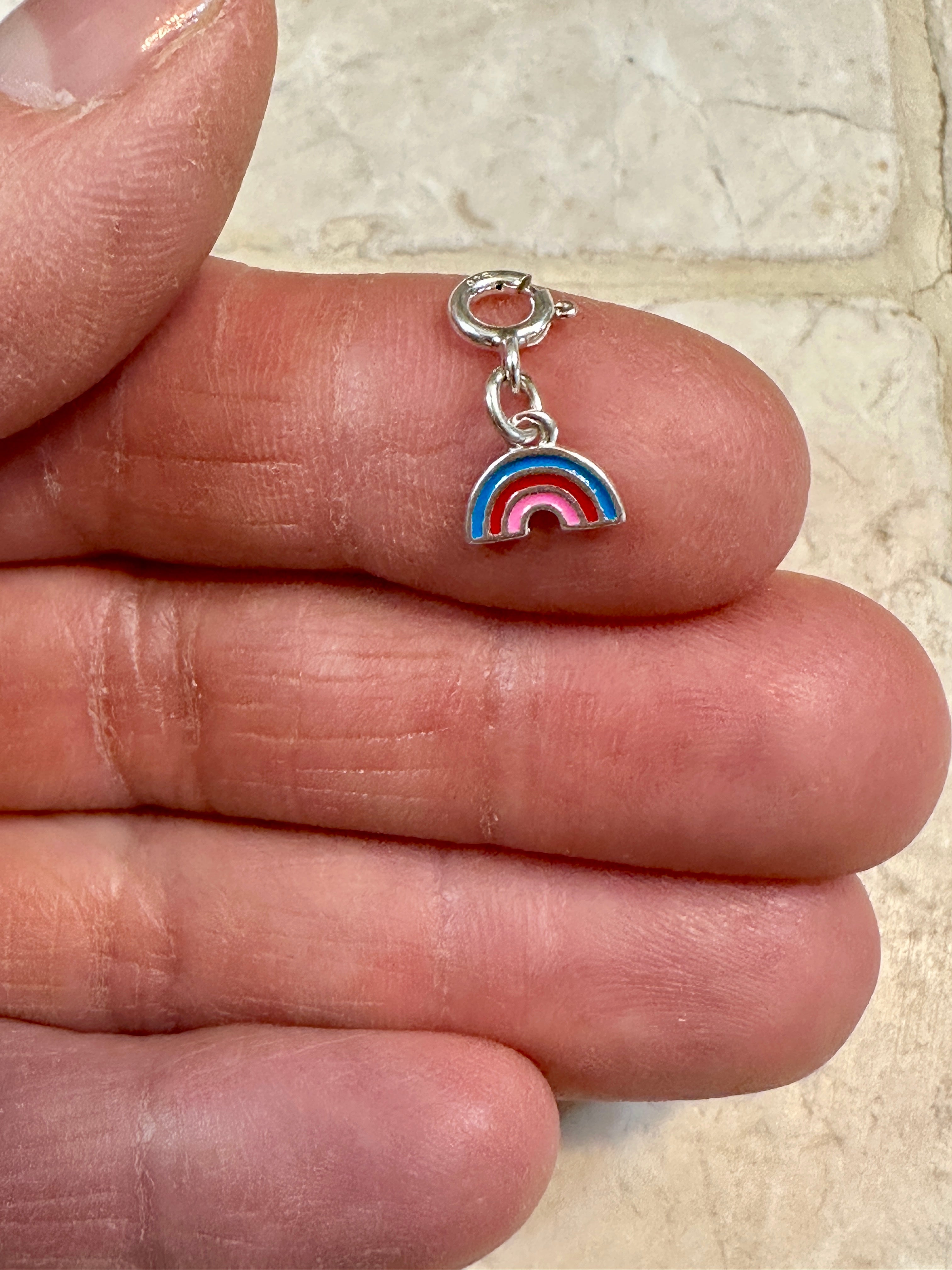 Sterling Silver Rainbow Charm