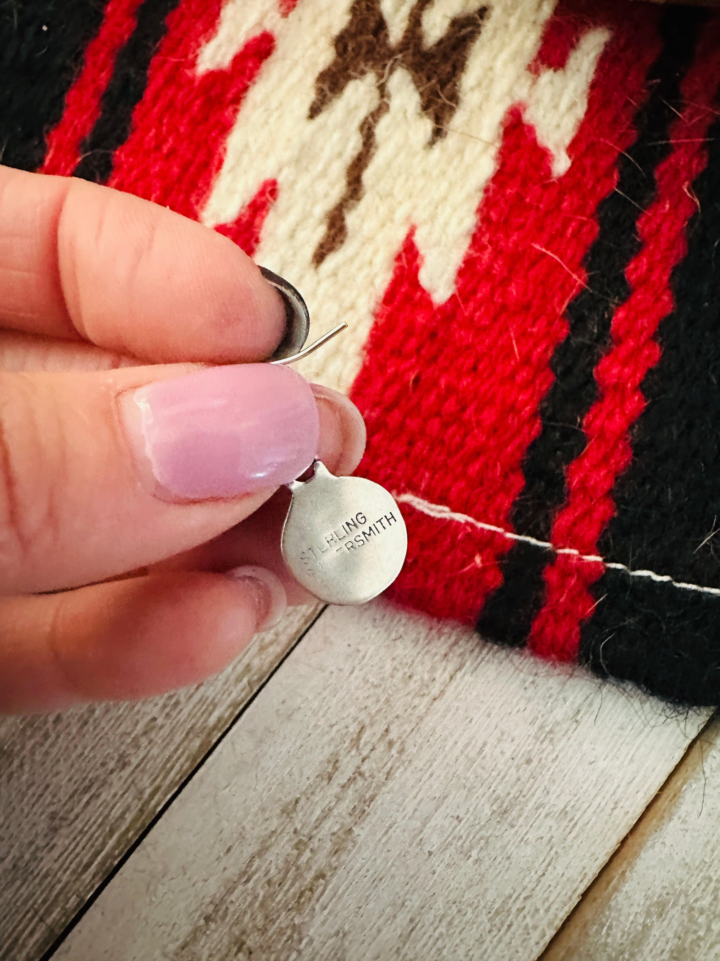 Handcrafted Turquoise and Sterling Silver Dangle Earrings