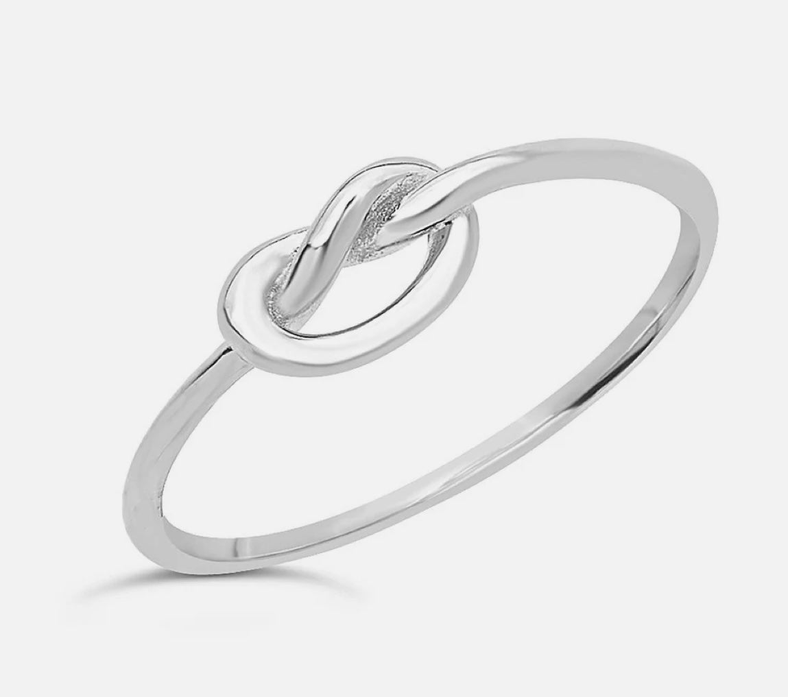 Sterling Silver Love Knot Ring