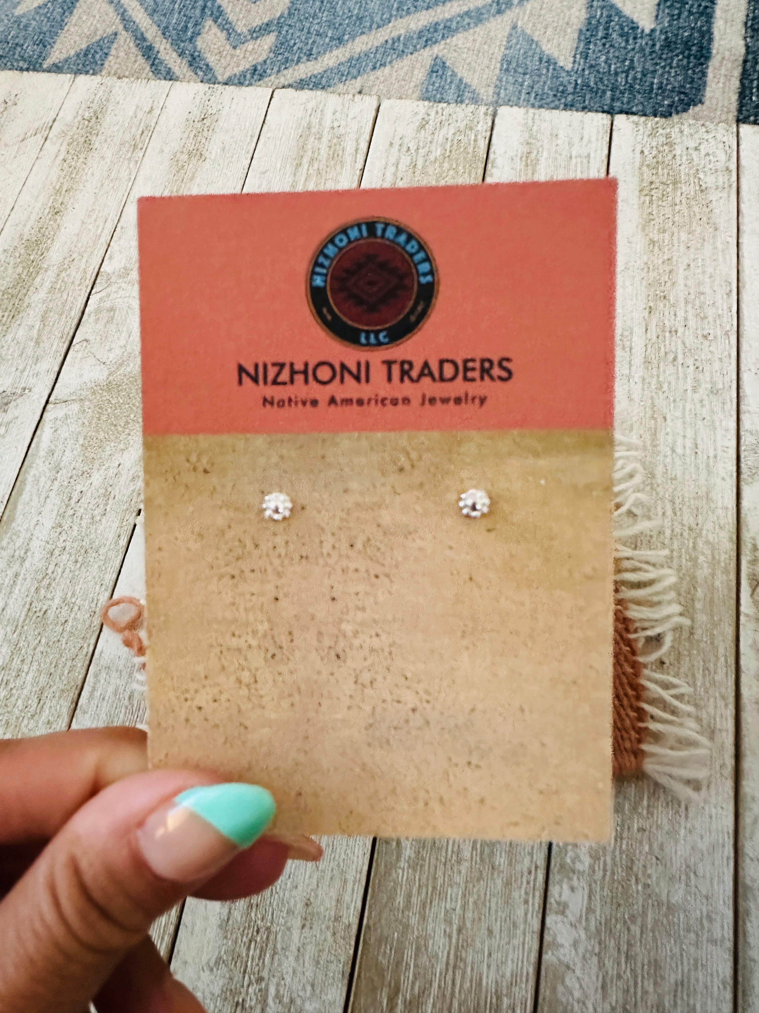 Handcrafted Sterling Silver Mini Flower Stud Earrings