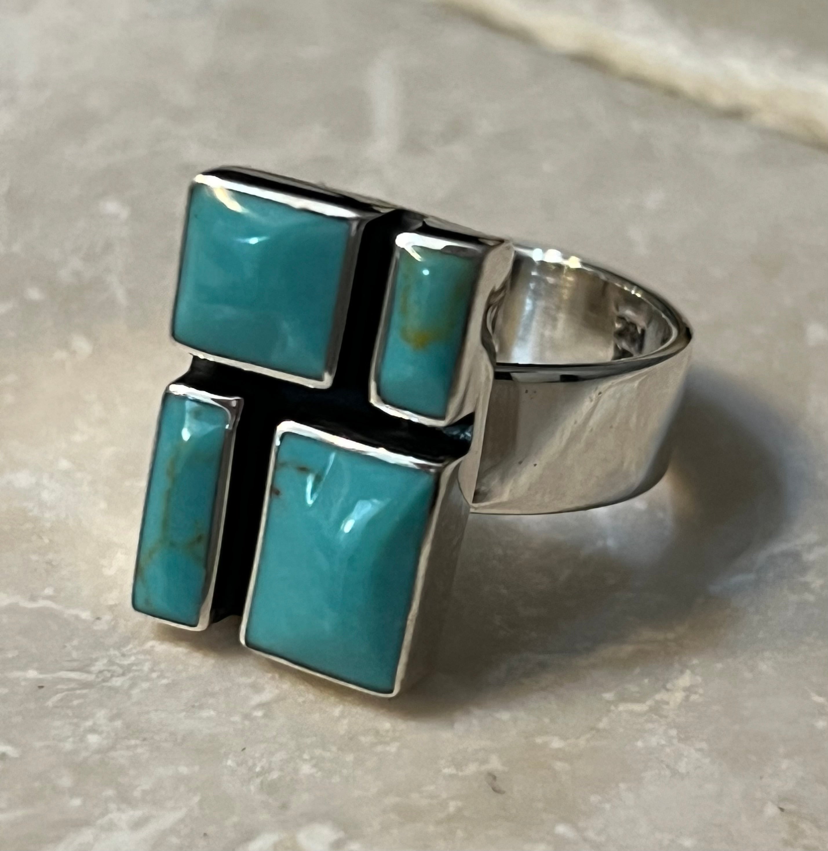 Turquoise Mosaic Ring