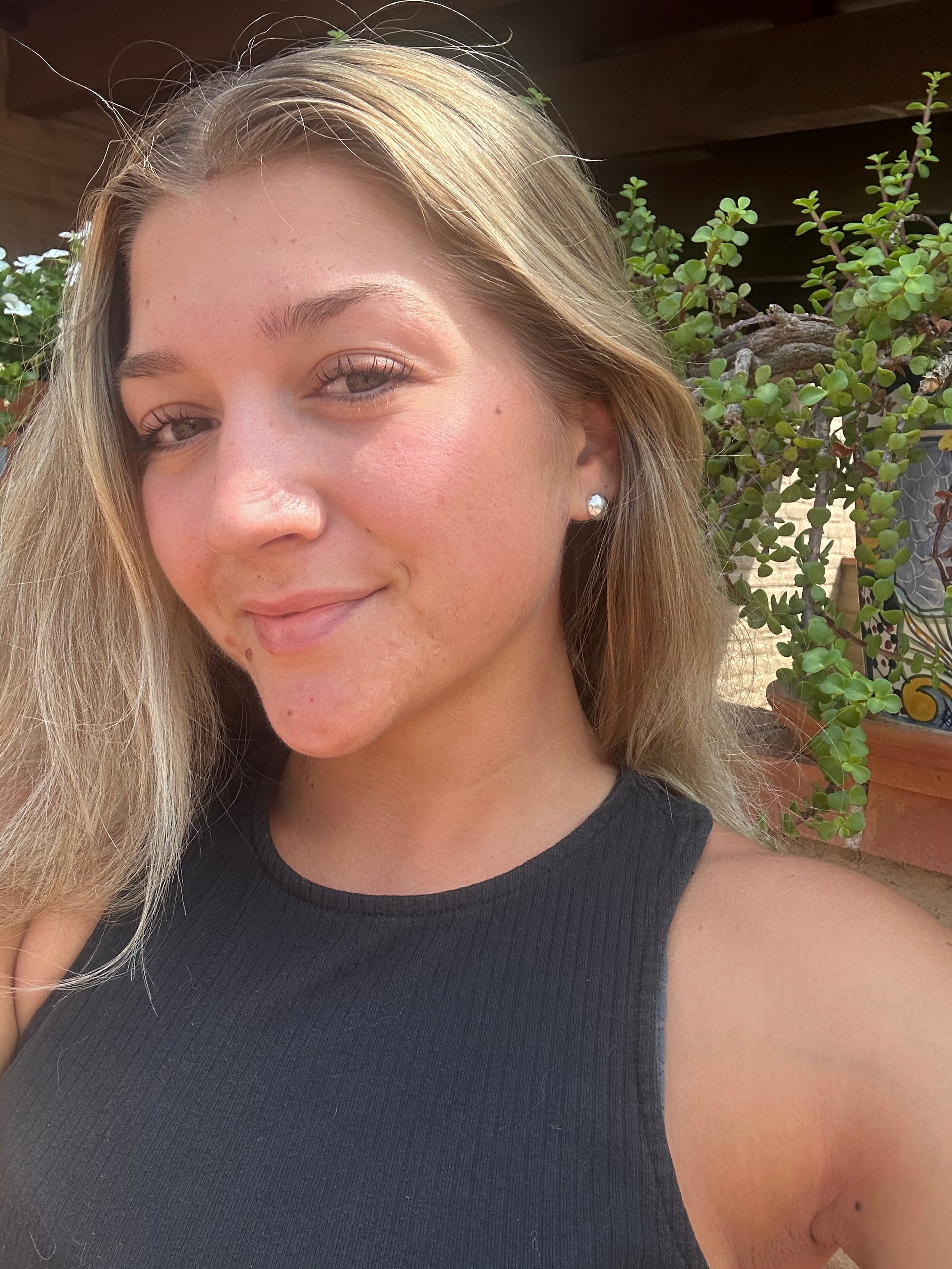 Handcrafted Sterling Silver Ball Stud Earrings 6mm