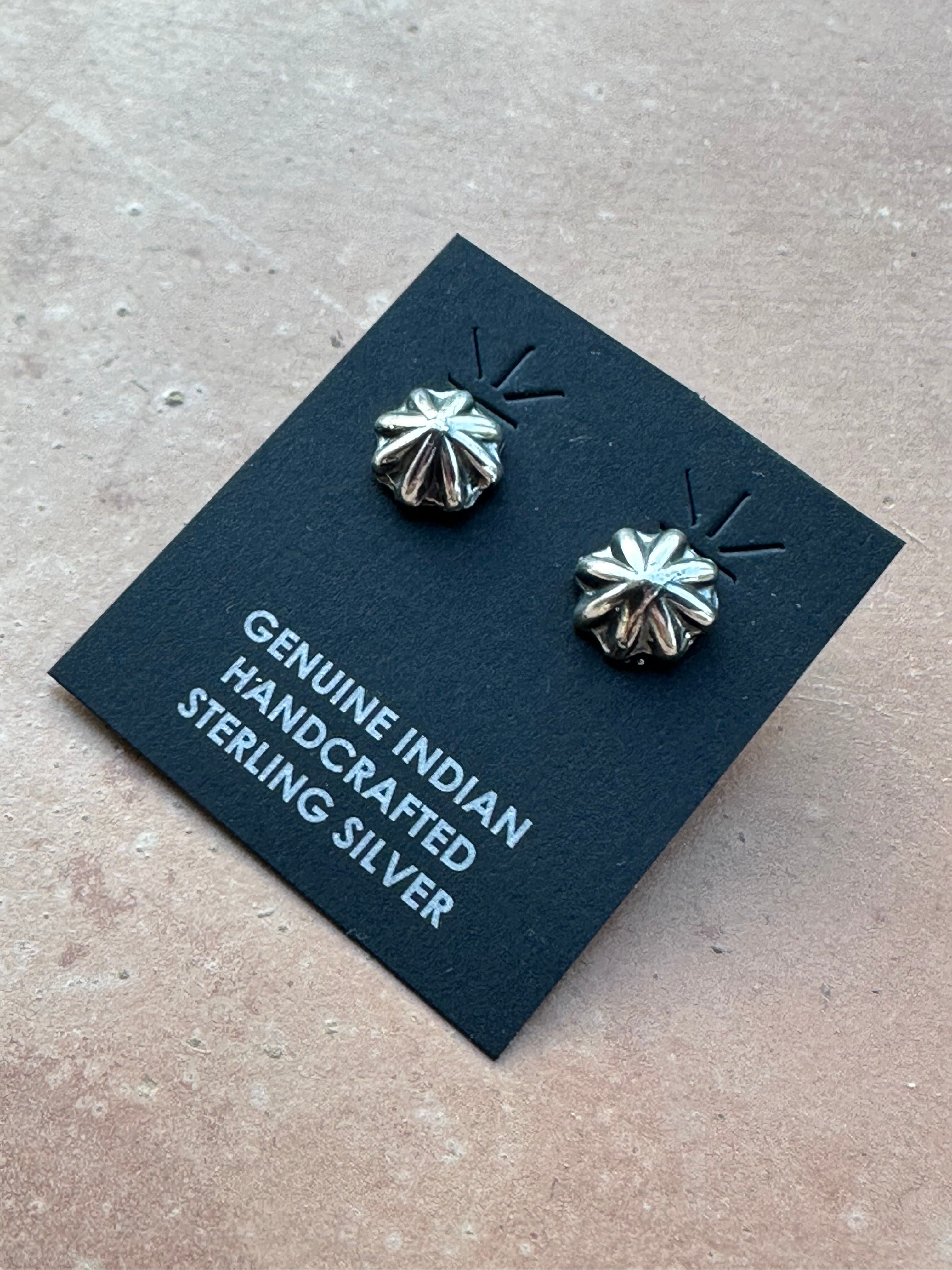 Handcrafted Sterling Silver Star Post Earrings By Kevin Billah