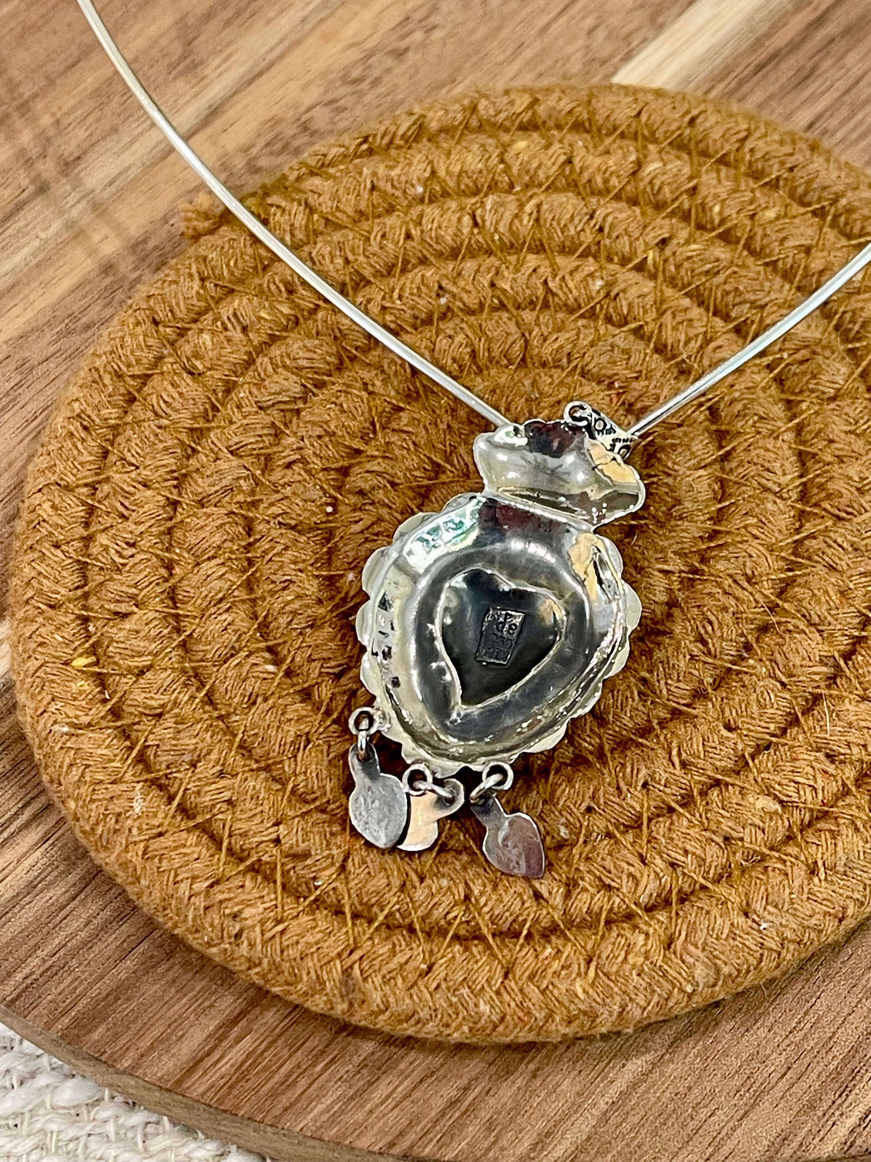 Handmade In Mexico Sterling Silver Wire Adjustable Necklace