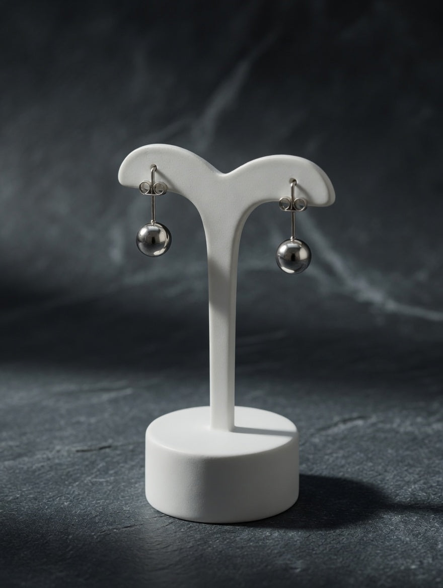 Timeless 6mm Sterling Silver Ball Stud Earrings