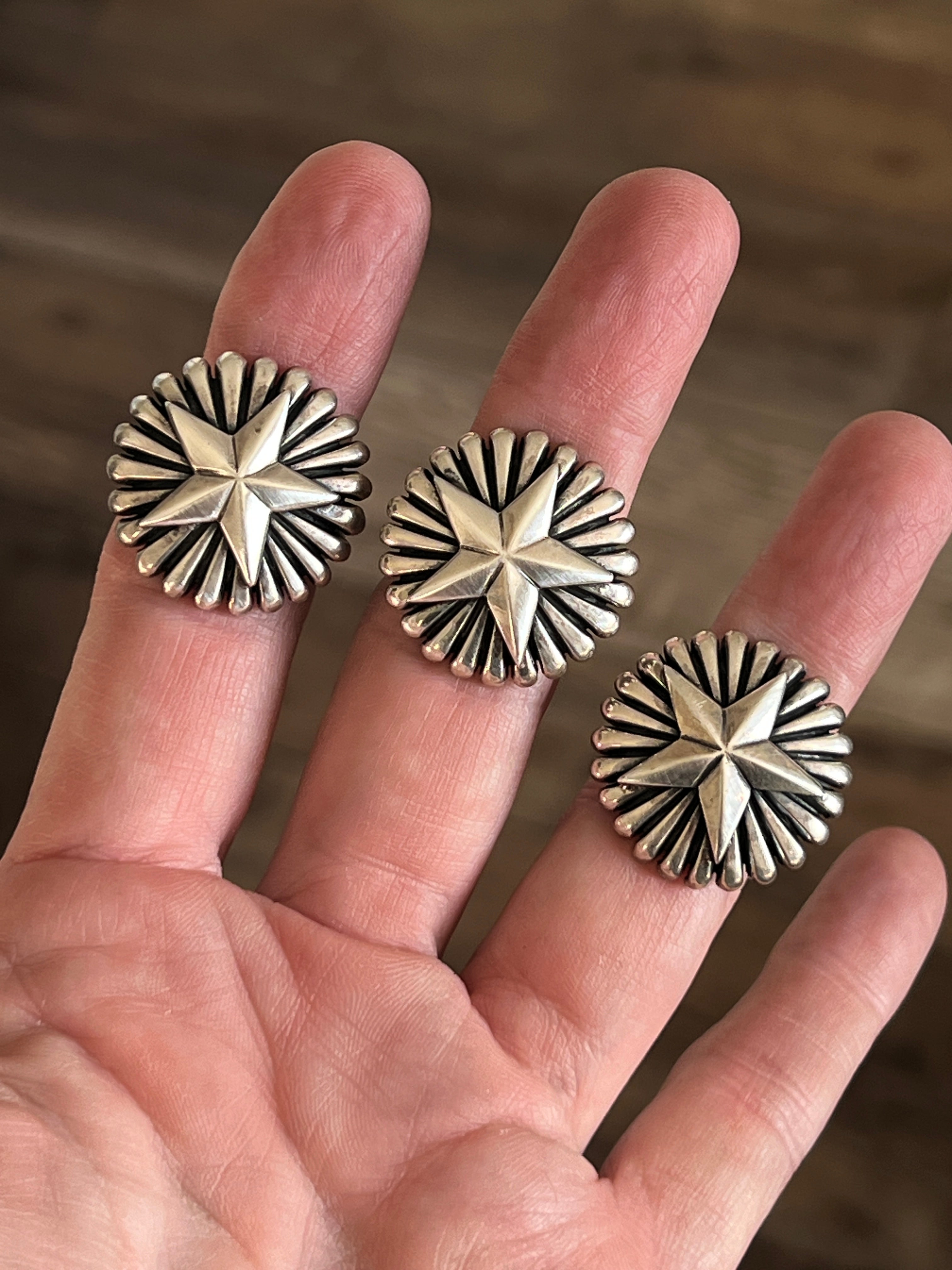 Handcrafted Sterling Silver Ingot Star Ring by Derrick Gordon