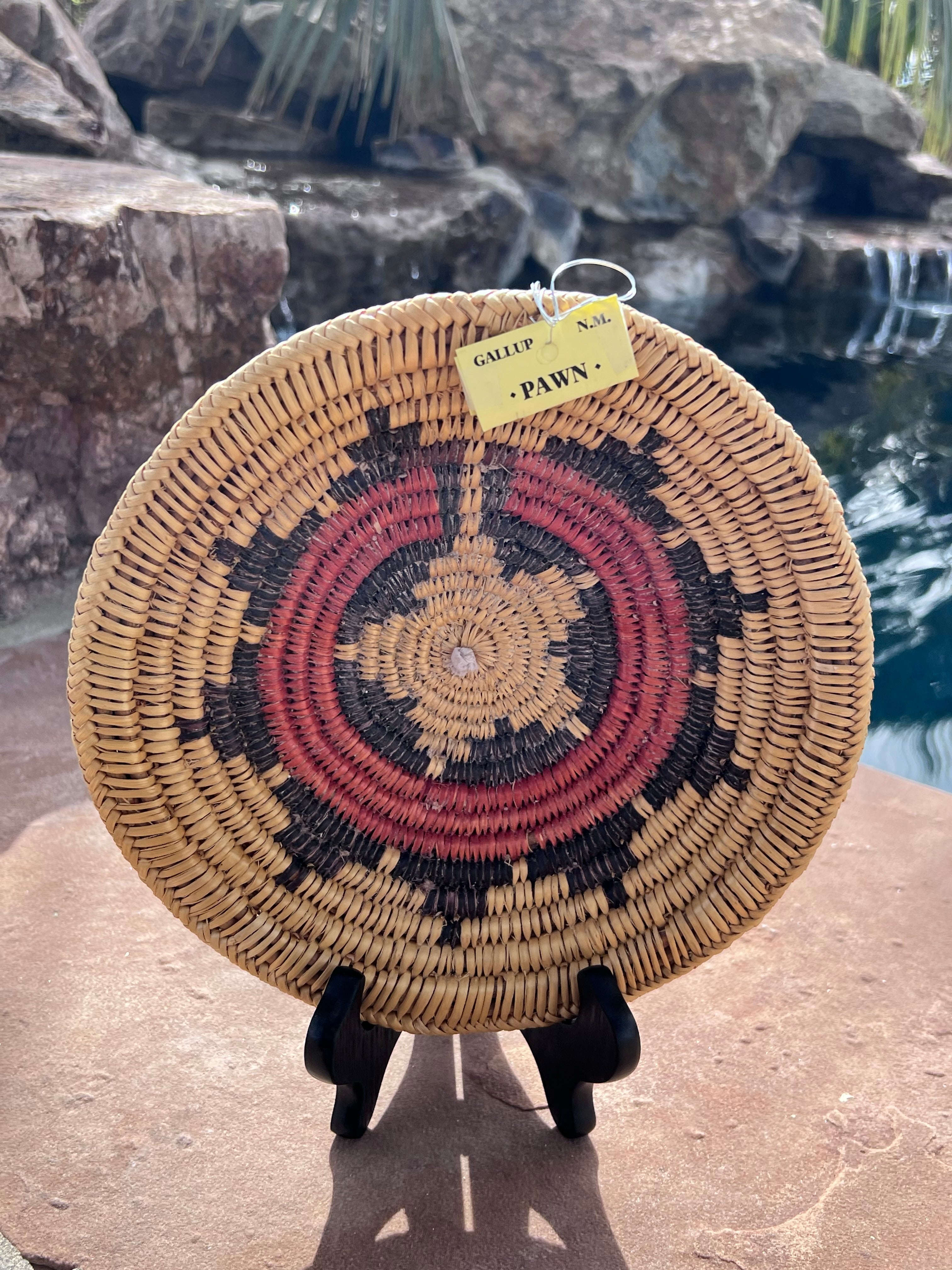 Old Pawn Handcrafted Woven Basket #9