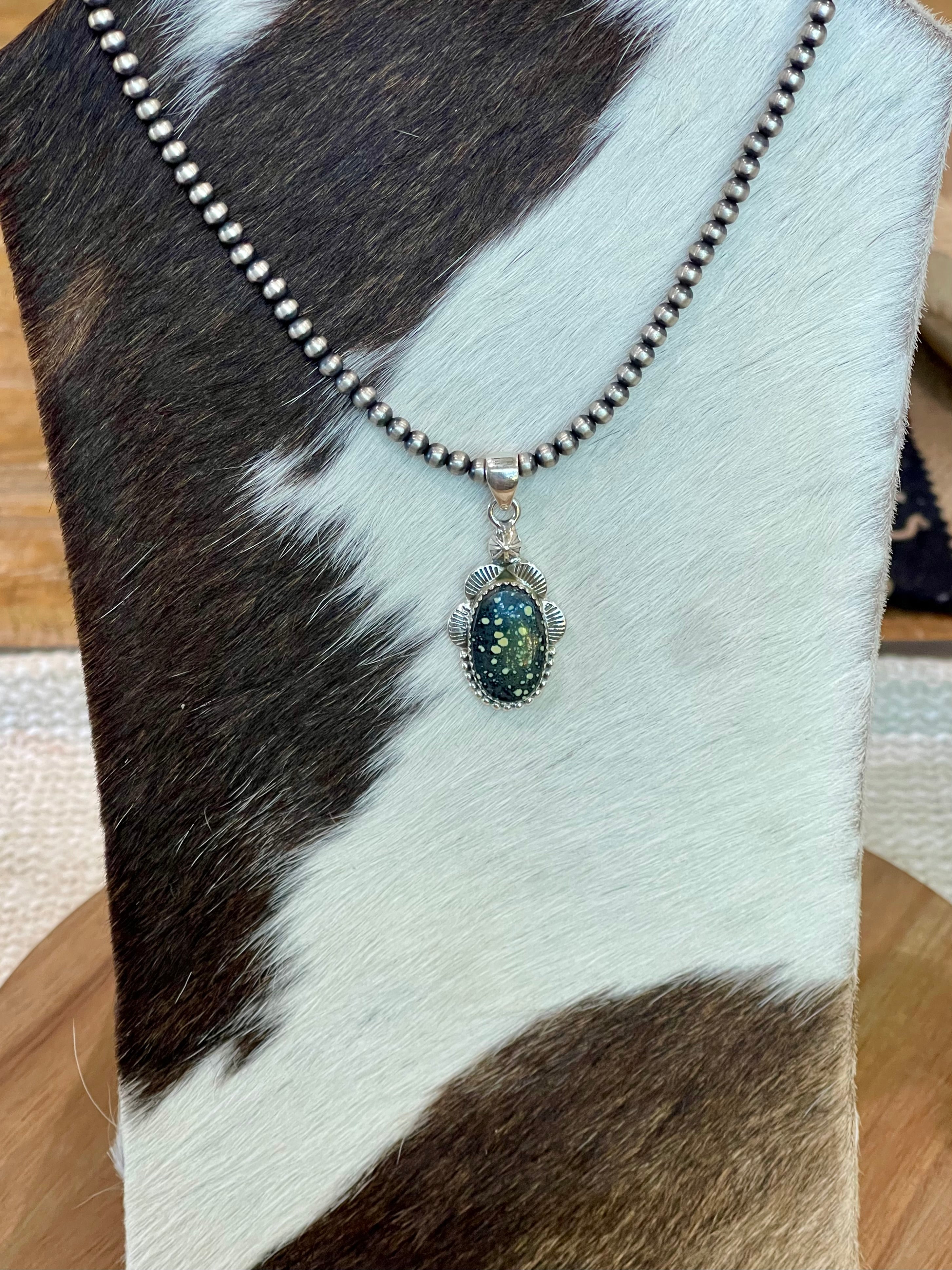 Handcrafted Sterling Silver & Variscite Pendant