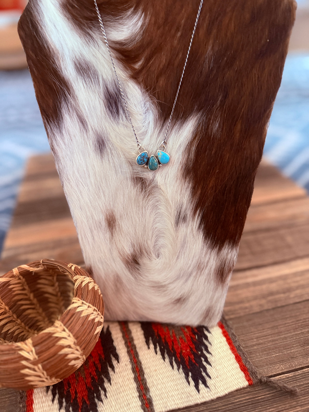 Handcrafted Turquoise & Sterling Silver Necklace