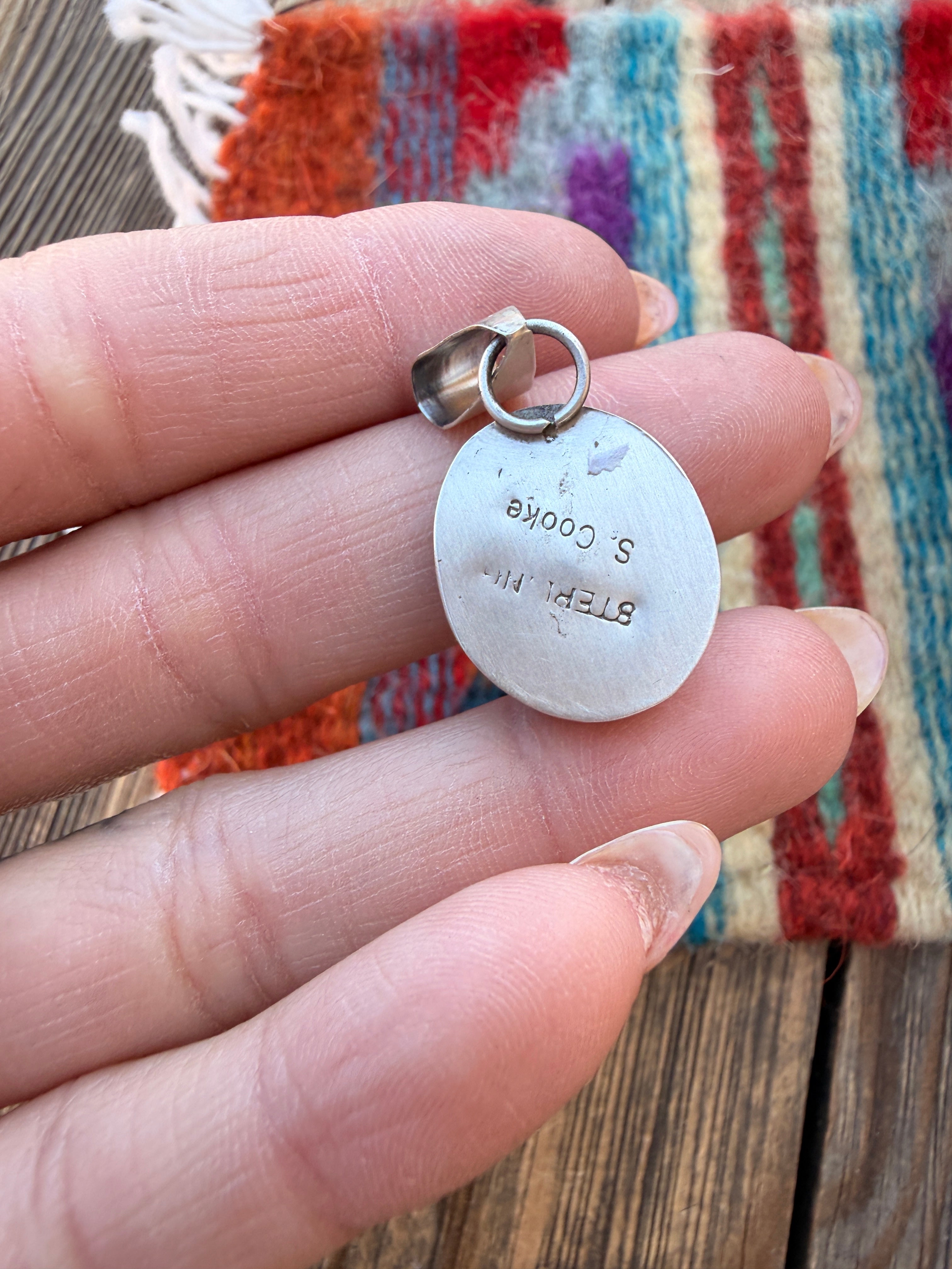 Handcrafted Sterling Silver & Turquoise Pendant by Susie Cooke