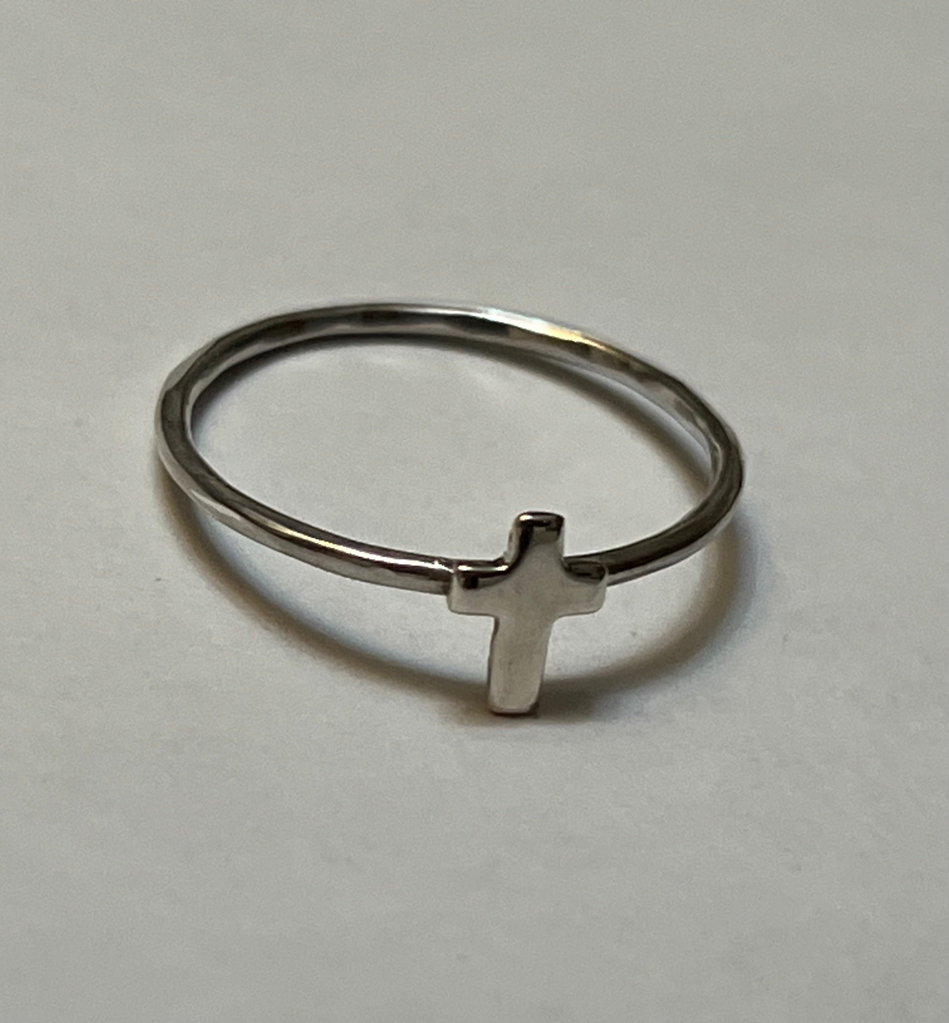 Petite Cross Ring