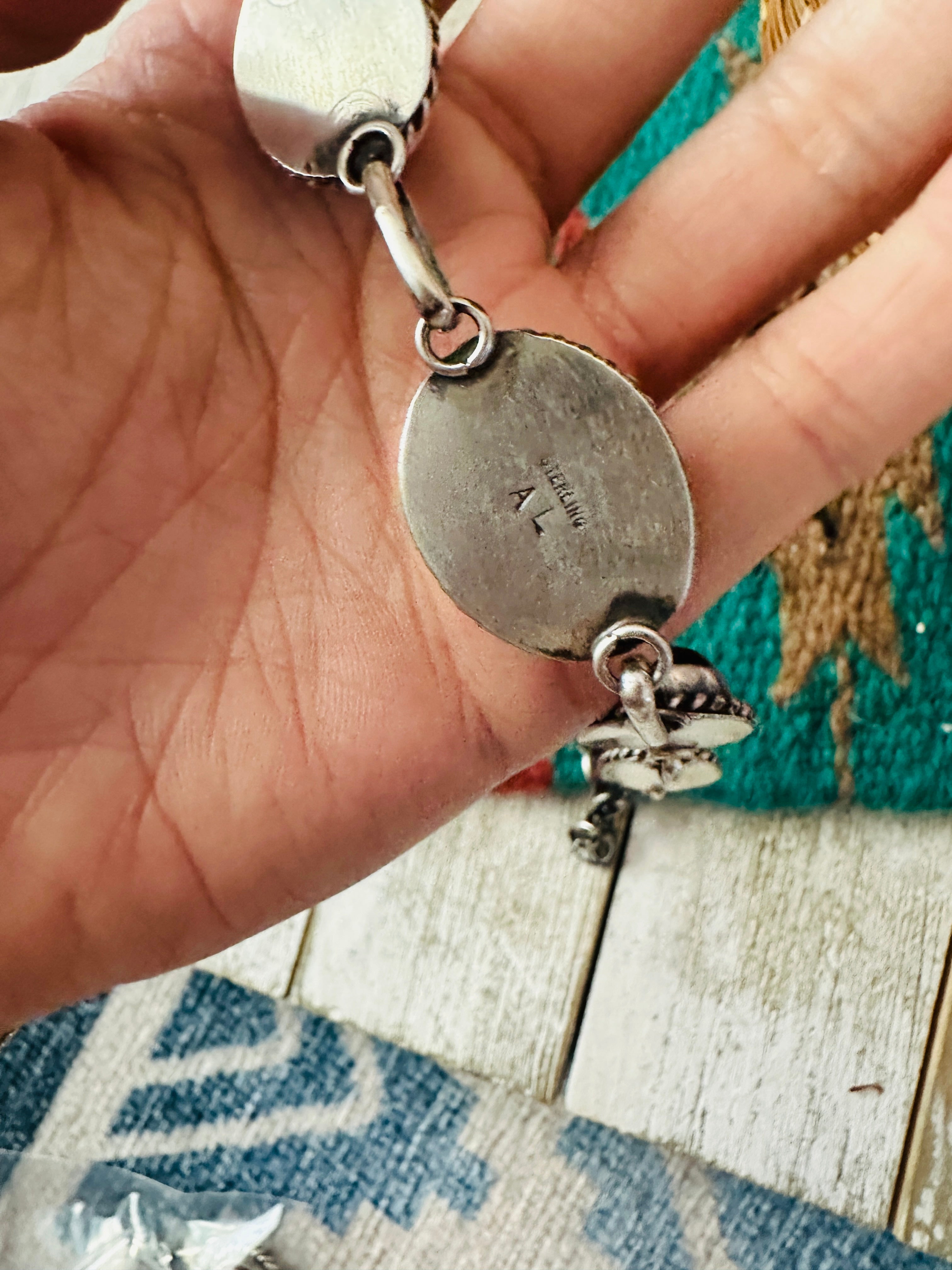 Handcrafted Black Onyx & Sterling Silver Necklace on