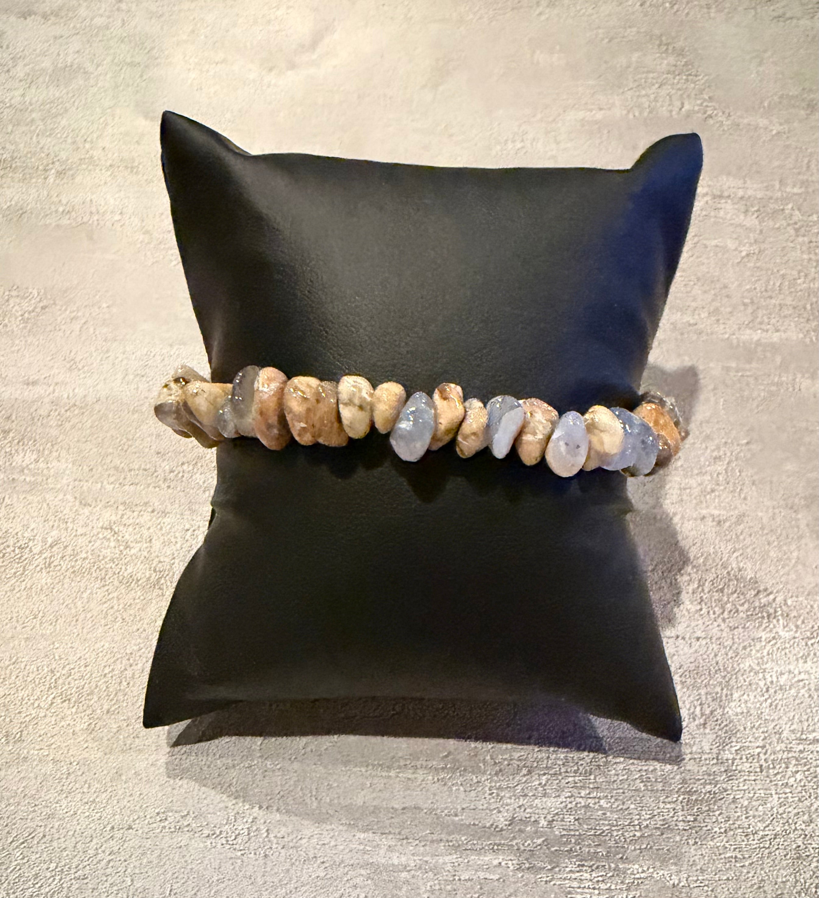 Blue Chalcedory Chips bracelet