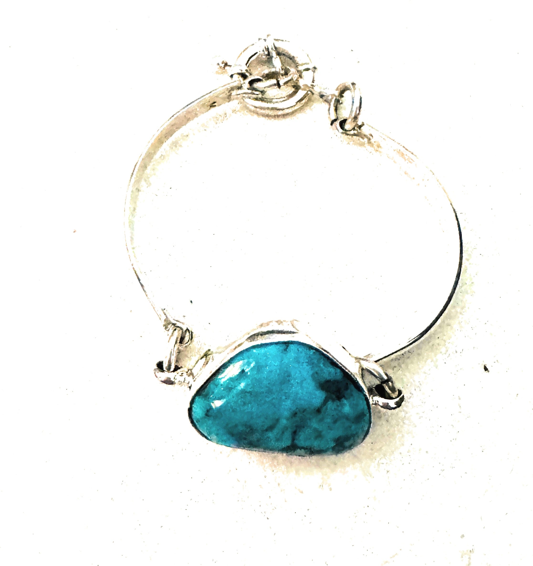 Navajo Turquoise & Sterling Silver Floating Link Bracelet