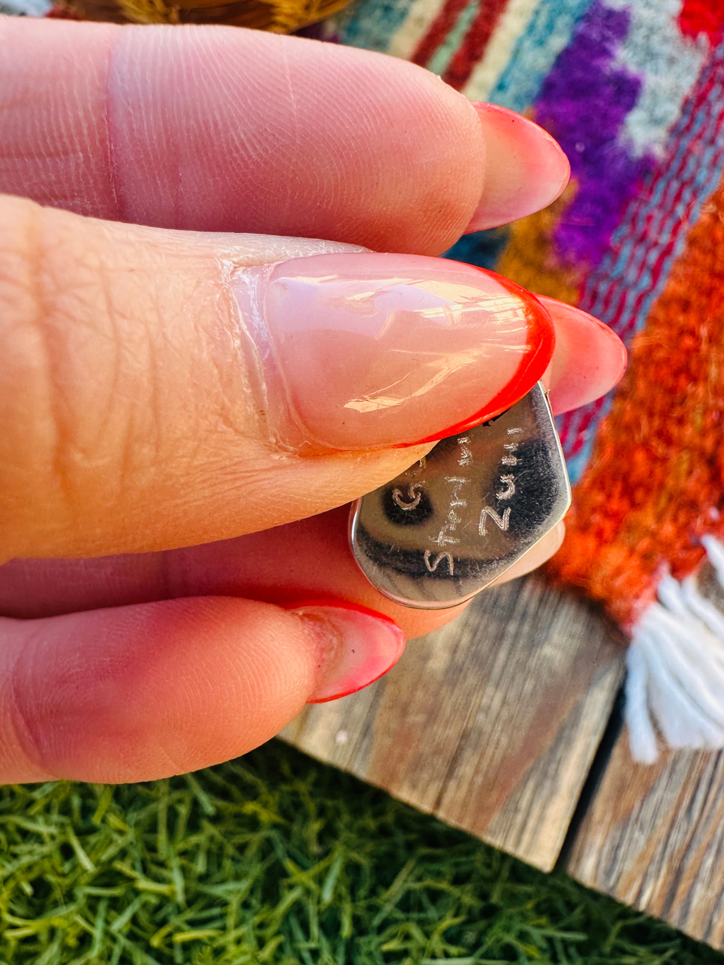 Handcrafted Sterling Silver and Mother of Pearl Inlay Heart Pendant