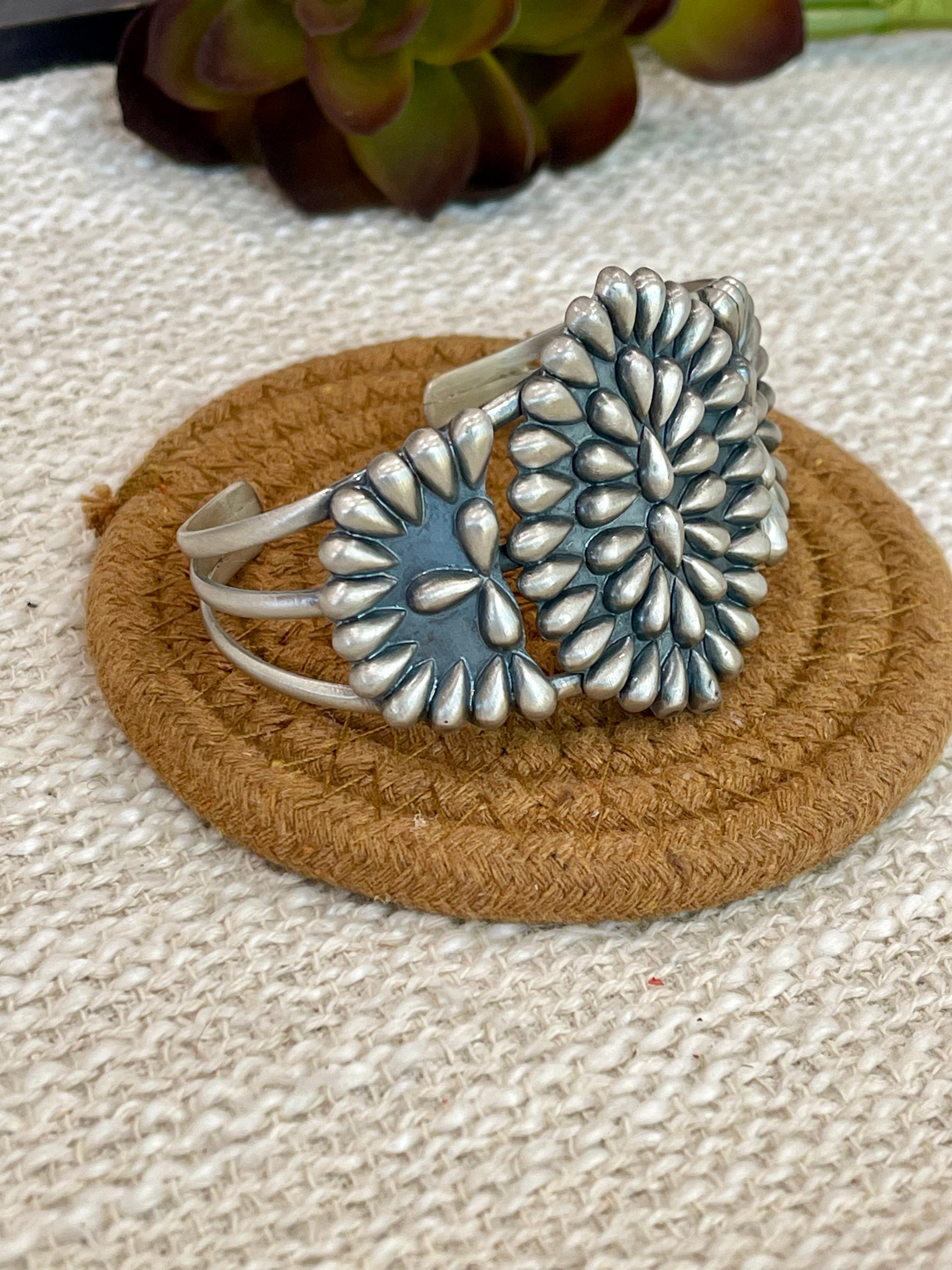 Handmade Sterling Silver Adjustable Cuff Bracelet