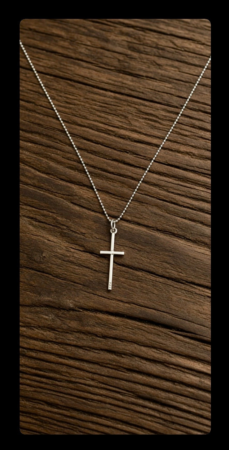 Sterling Silver Small & Simple Cross Necklace