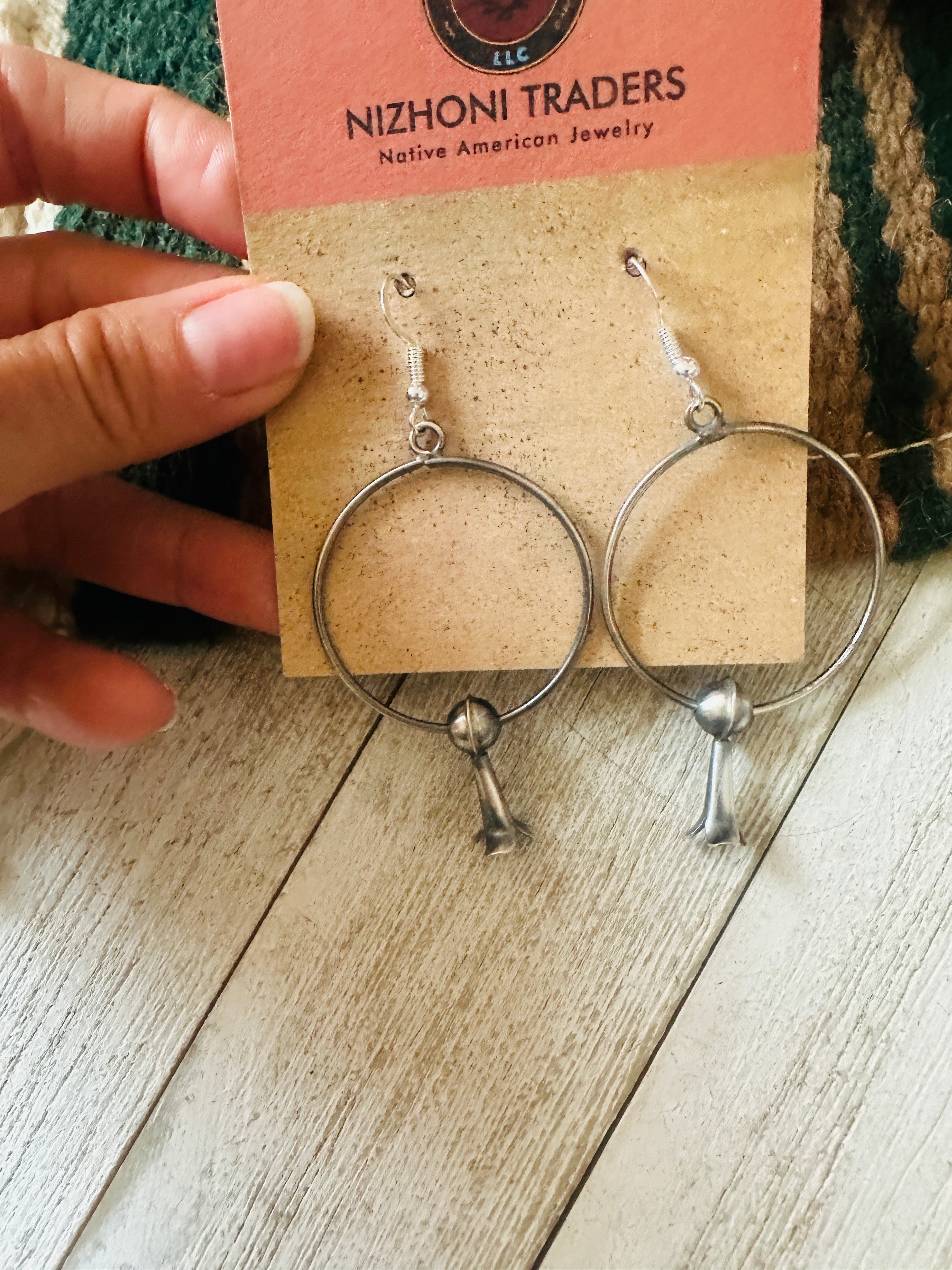 Handcrafted Sterling Silver Blossom Hoop Earrings