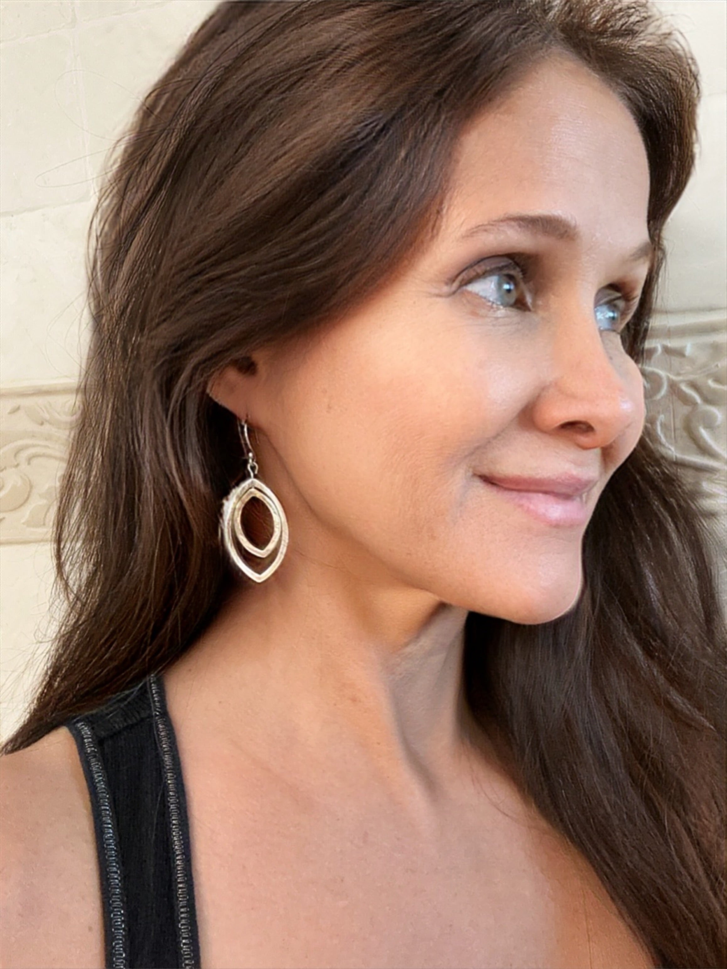 Double Marquise Earrings on Hook