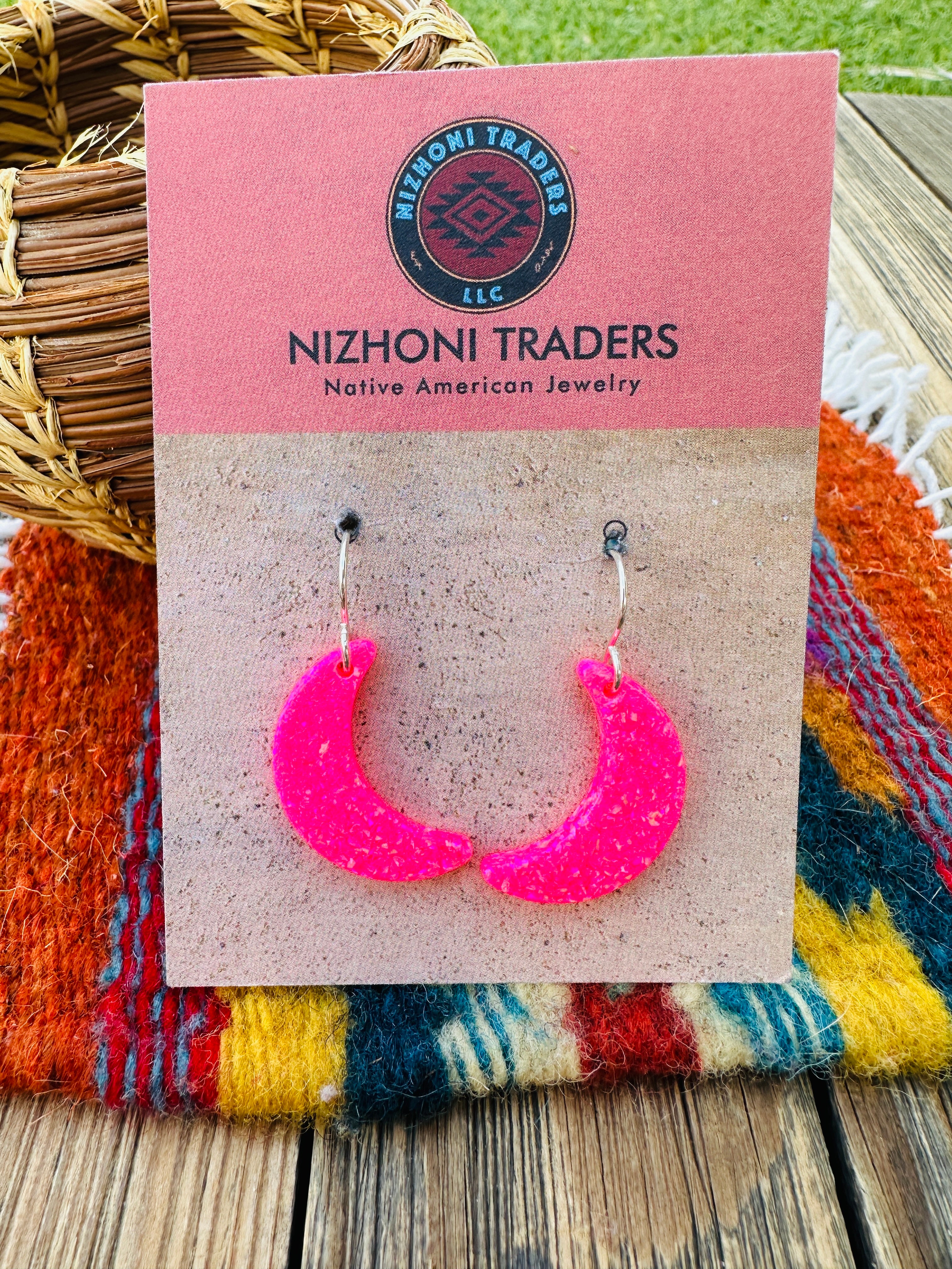 Handcrafted Sterling Silver & Opal Moon Dangle Earrings