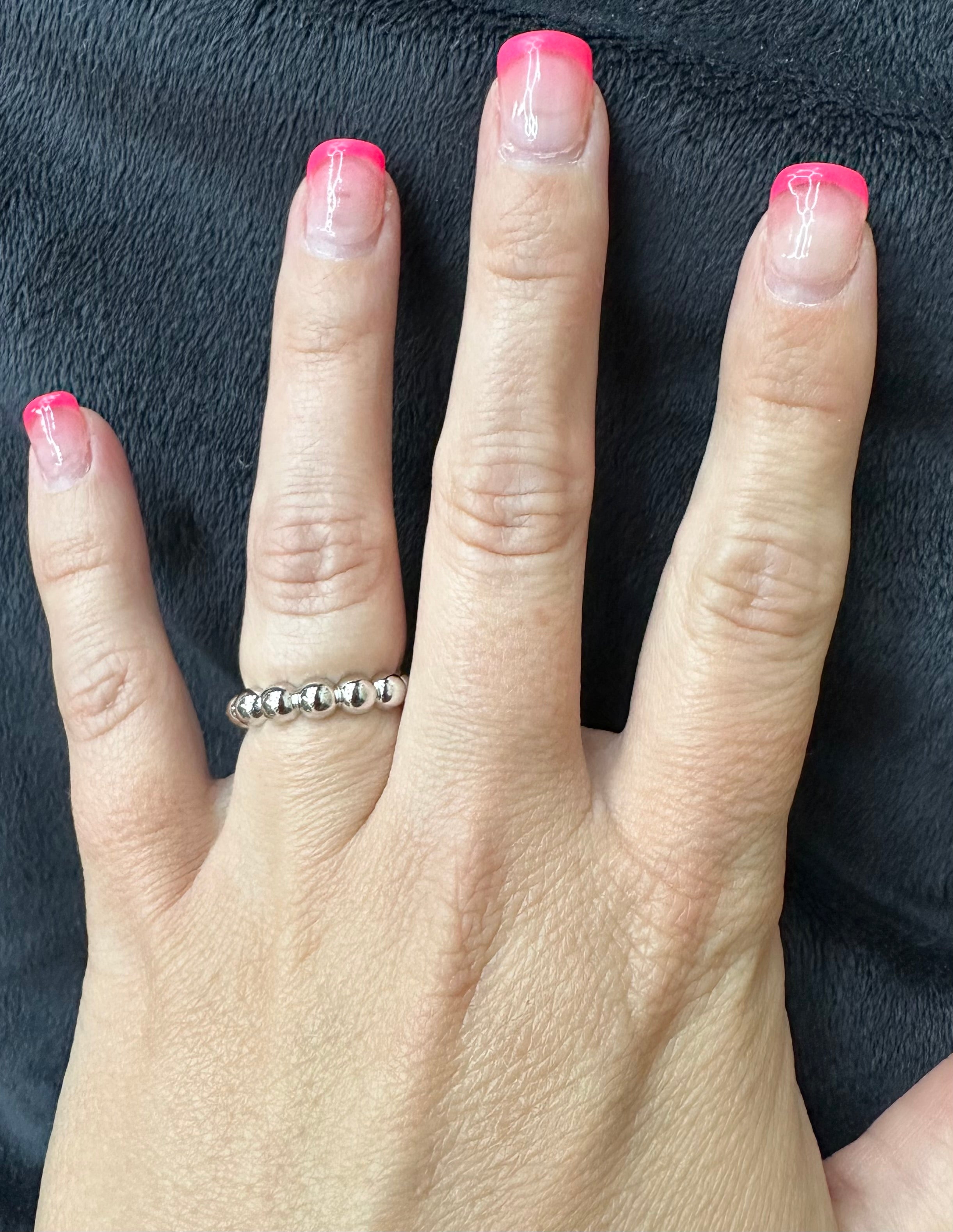 Sterling Silver Chunky Bubble Ring Sz 7