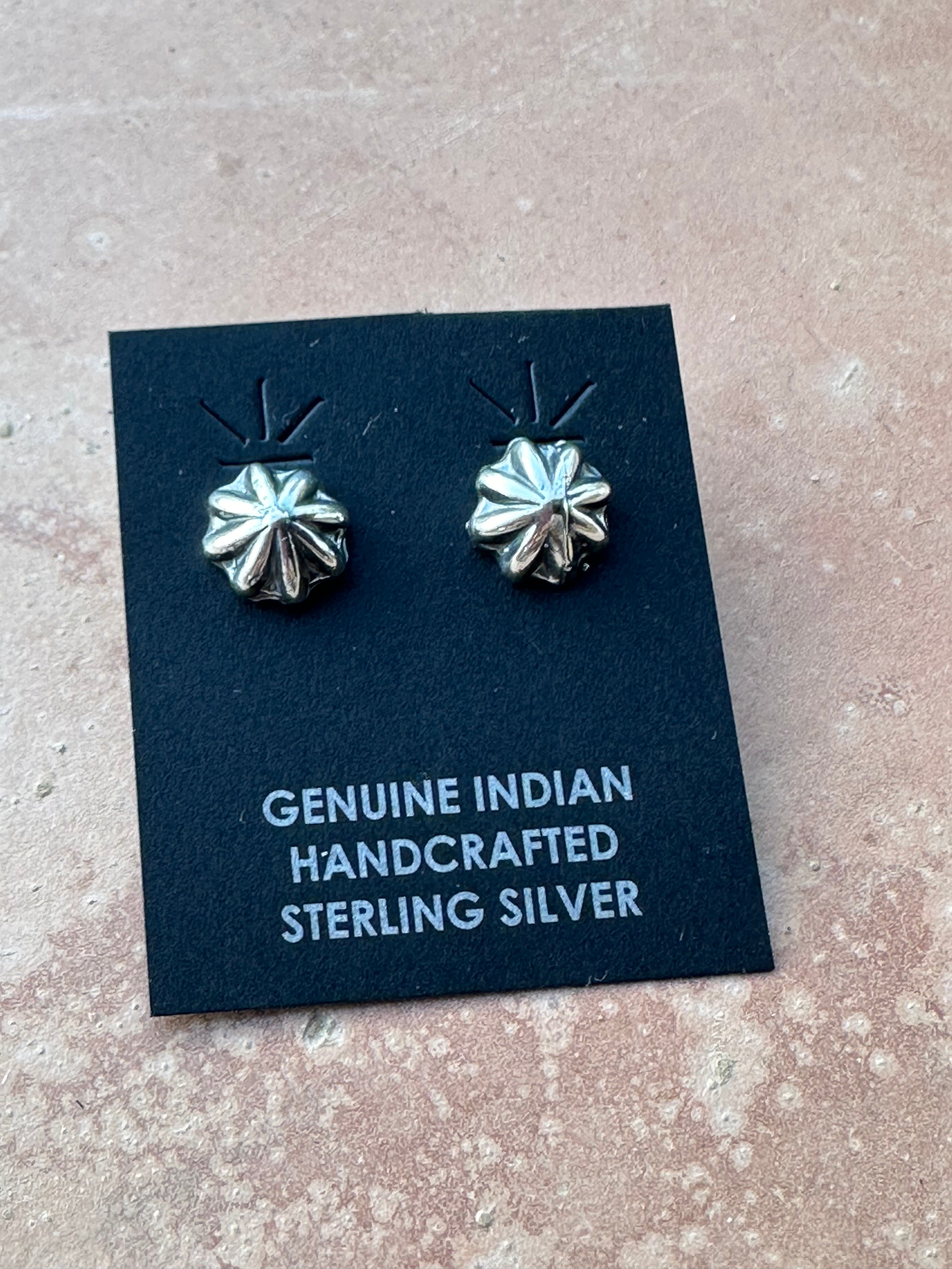 Handcrafted Sterling Silver Star Post Earrings By Kevin Billah
