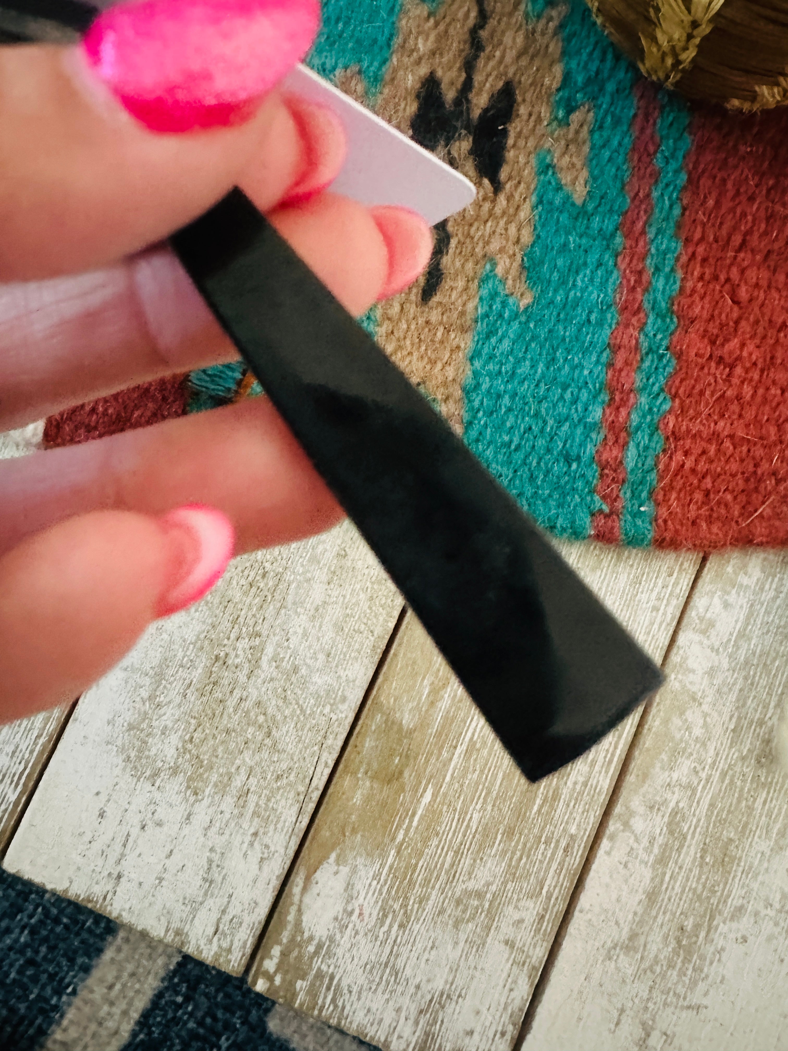 Santo Domingo Multi Stone Mosaic Inlay Dangle Earrings