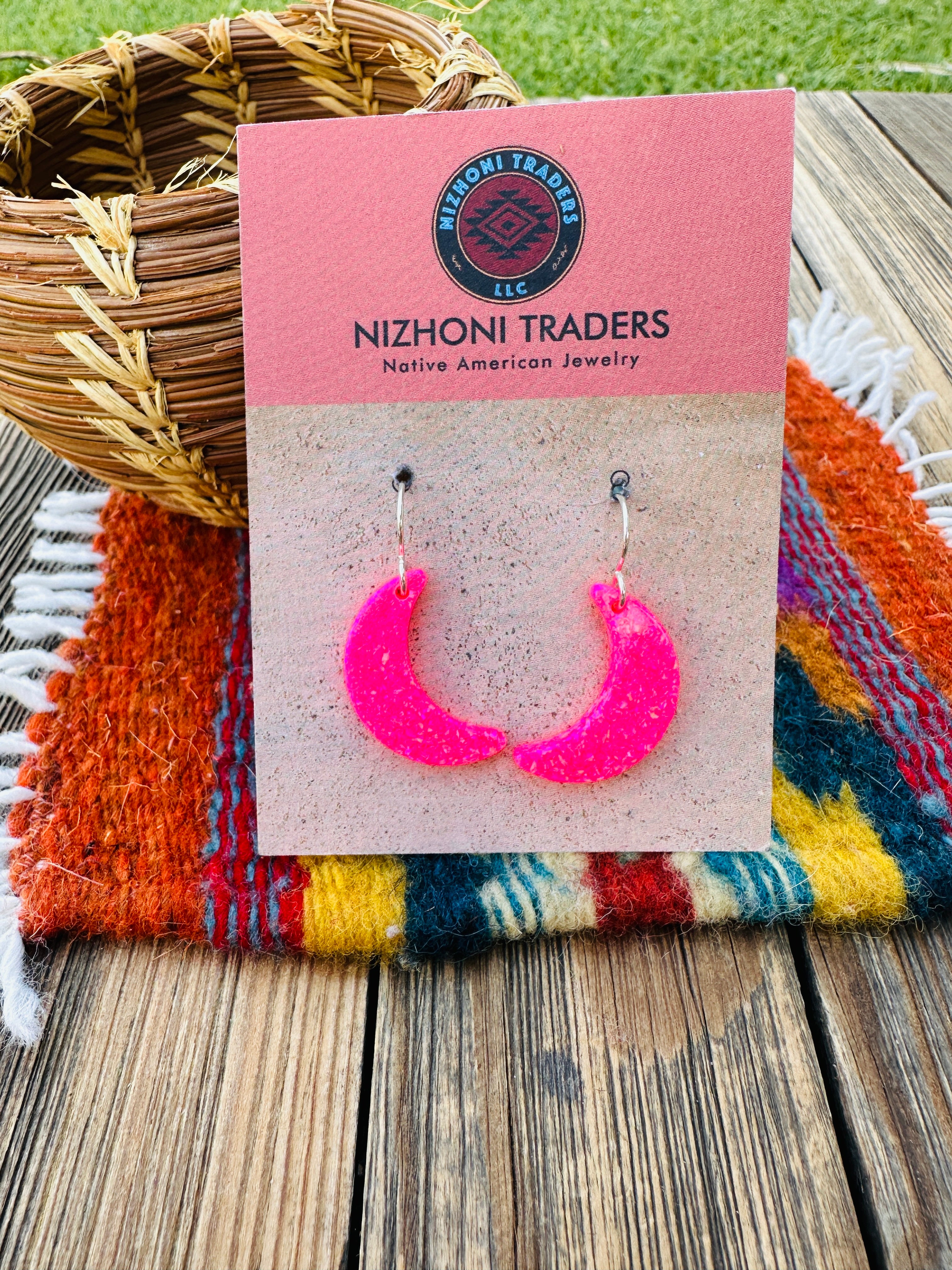 Handcrafted Sterling Silver & Opal Moon Dangle Earrings