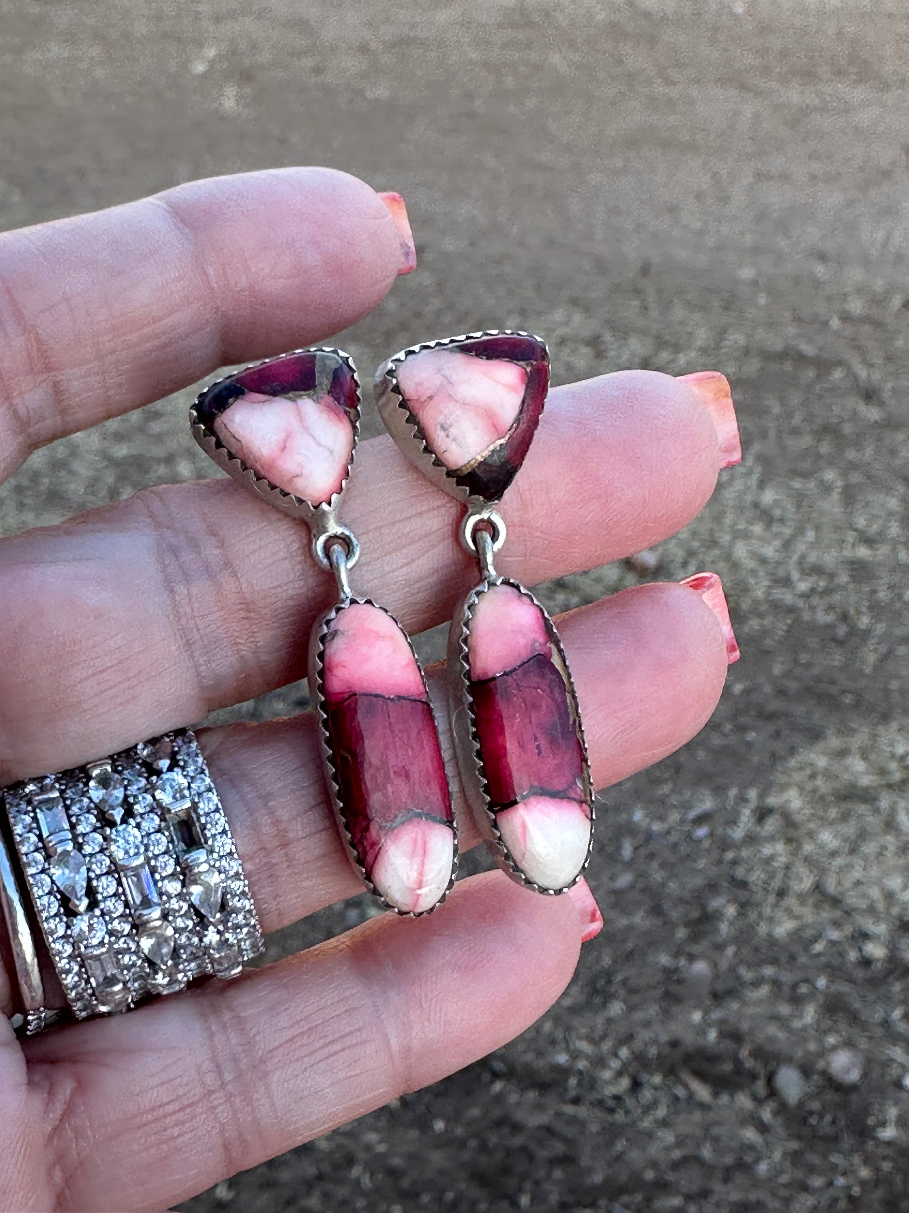 Dahlia Rose Handmade Sterling Silver Dangles