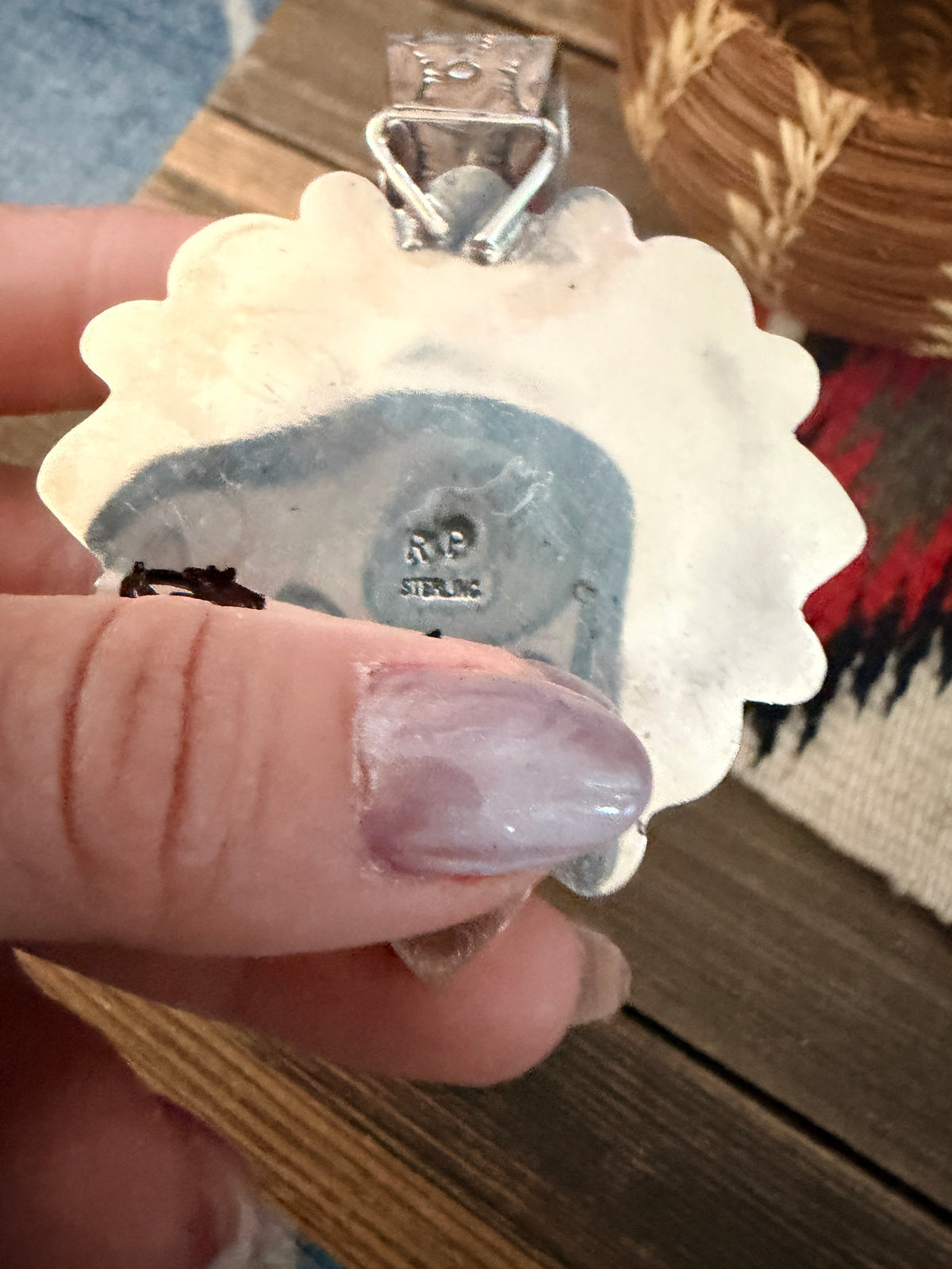 Handcrafted Sterling Silver, Wild Horse & Spiny Heart Pendant by Rosella Paxson