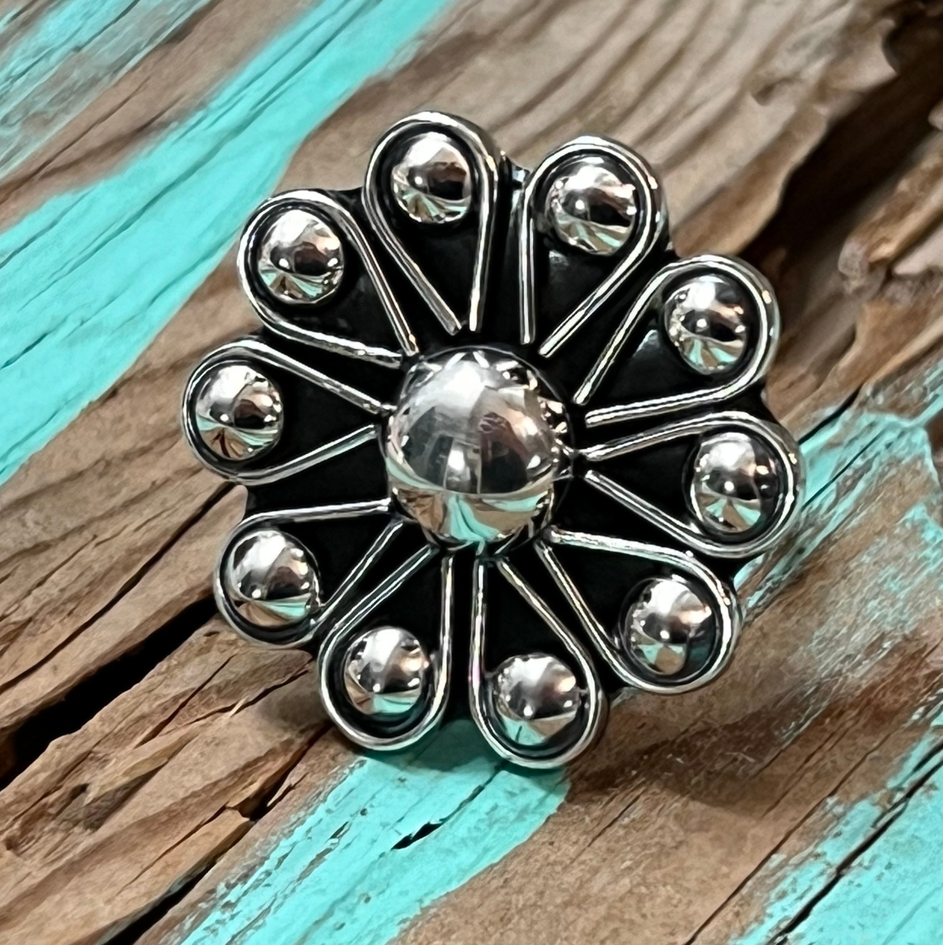 Sterling Silver Vintage Style Flower Ring