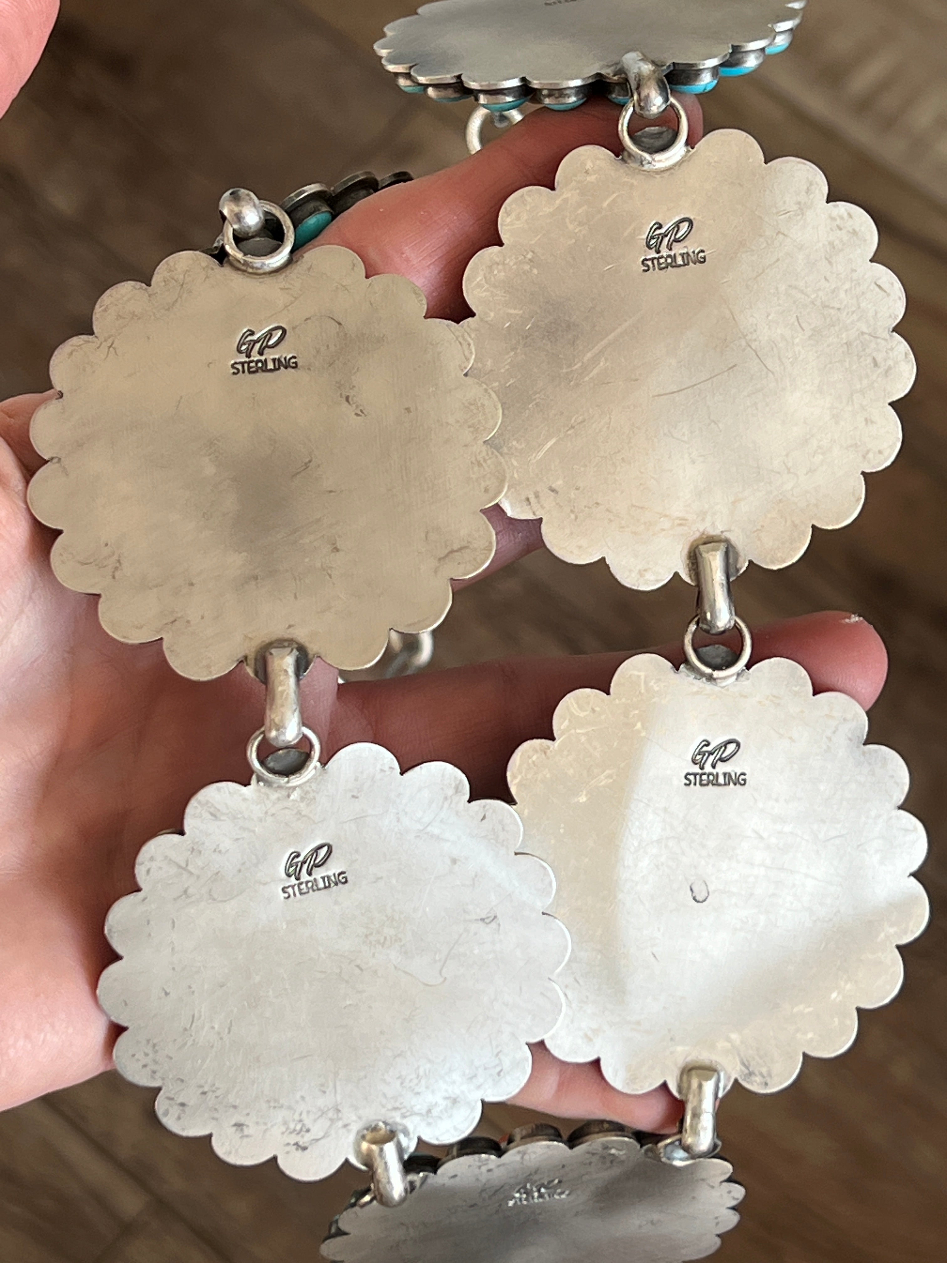 Handcrafted Amazing Spiny Oyster, Kingman Turquoise & Sterling Silver Lariat Necklace by Gilbert Platero