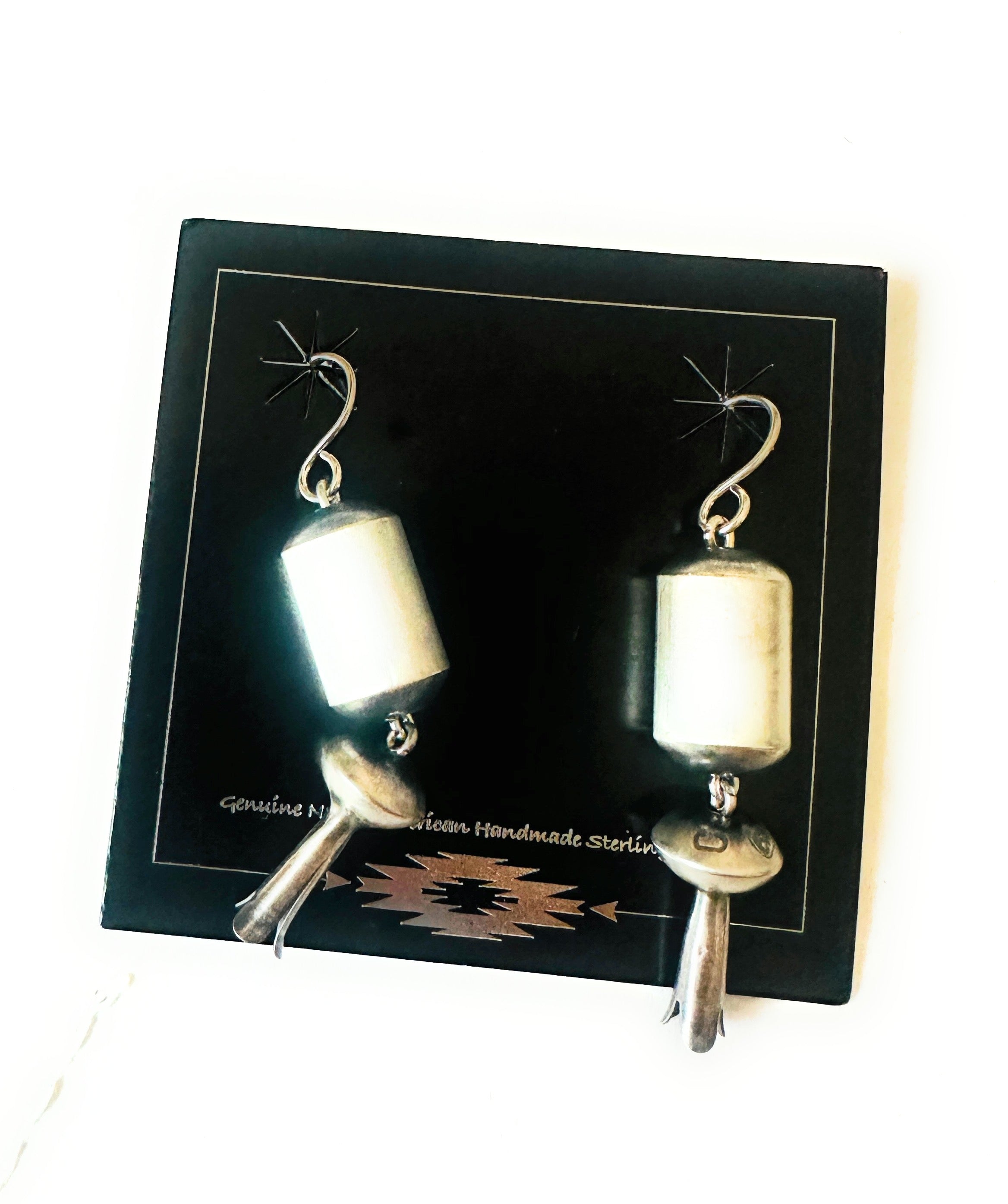 Handcrafted Sterling Silver Beaded Blossom Dangle Earrings