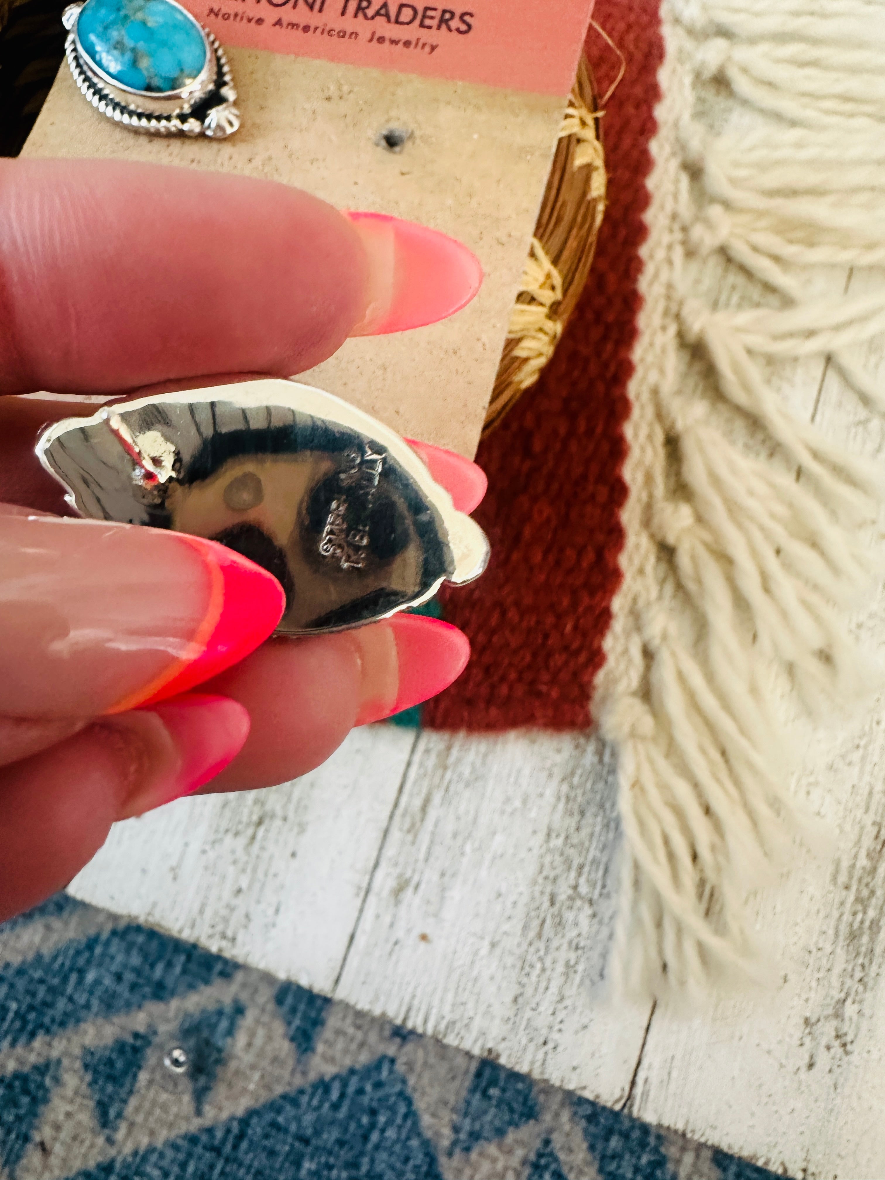 Handcrafted Sterling Silver & Turquoise Post Earrings