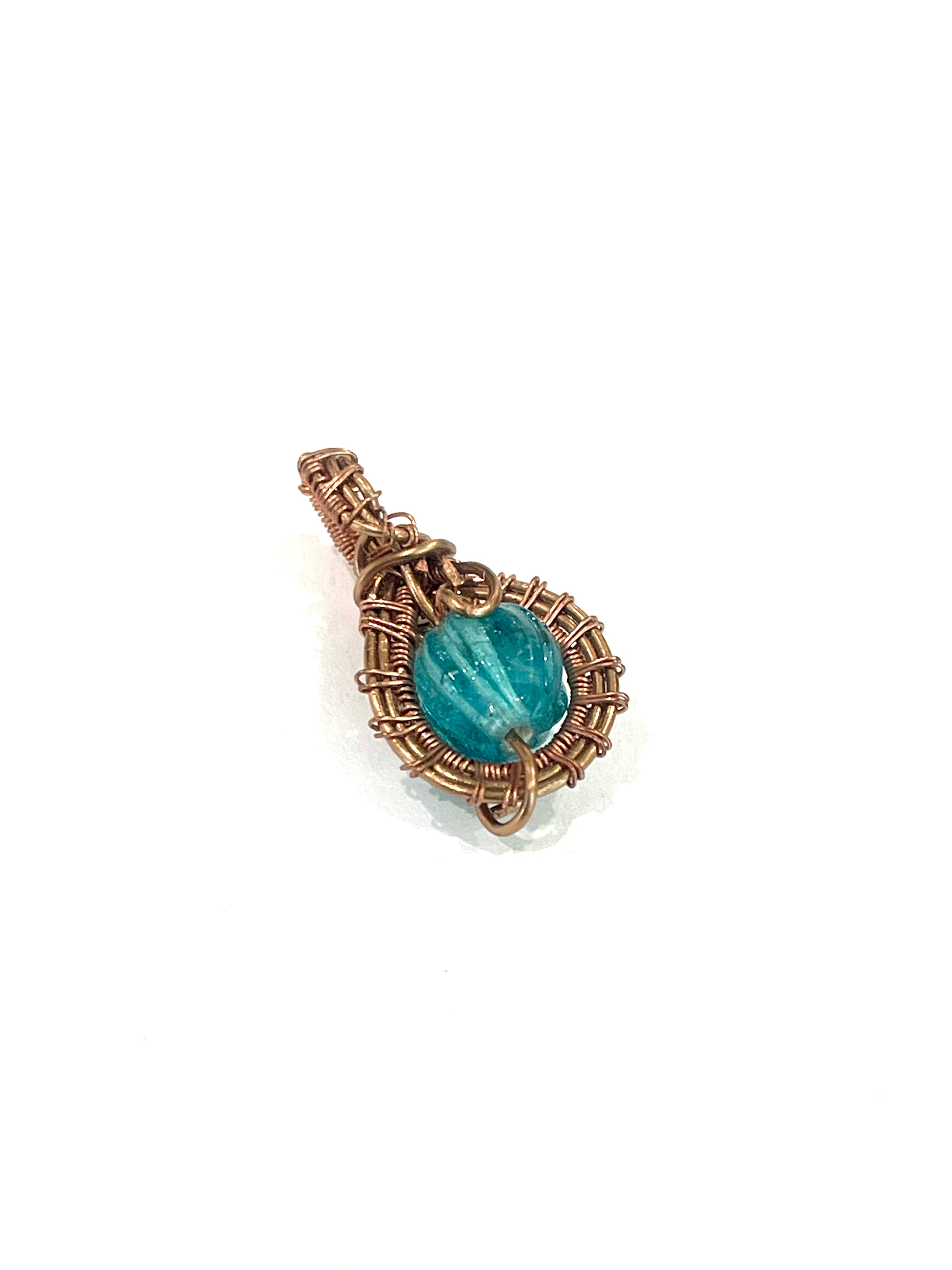 Vintage Handmade Copper Pendant