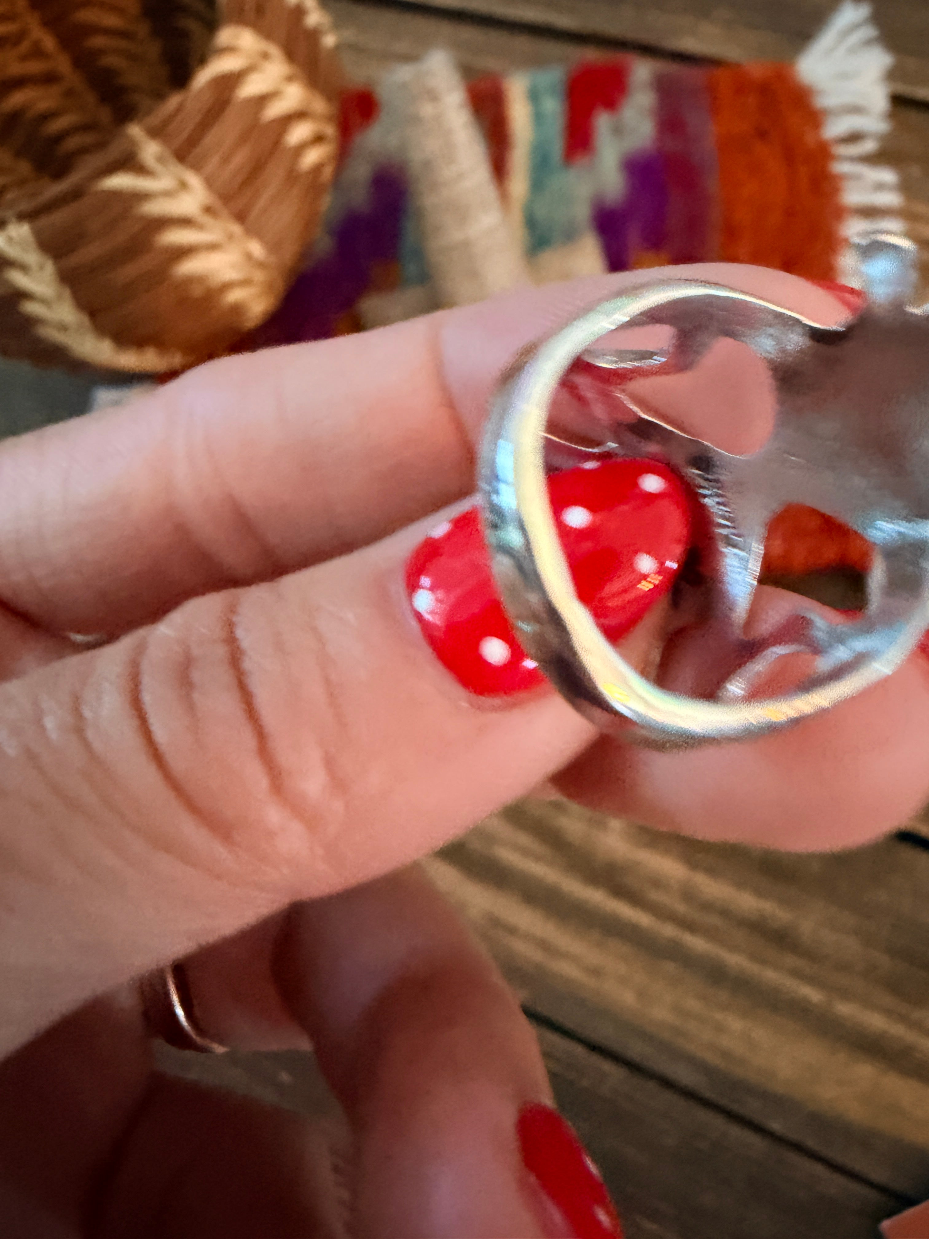Handcrafted Sterling Silver Band Ring by Francis L. Begay