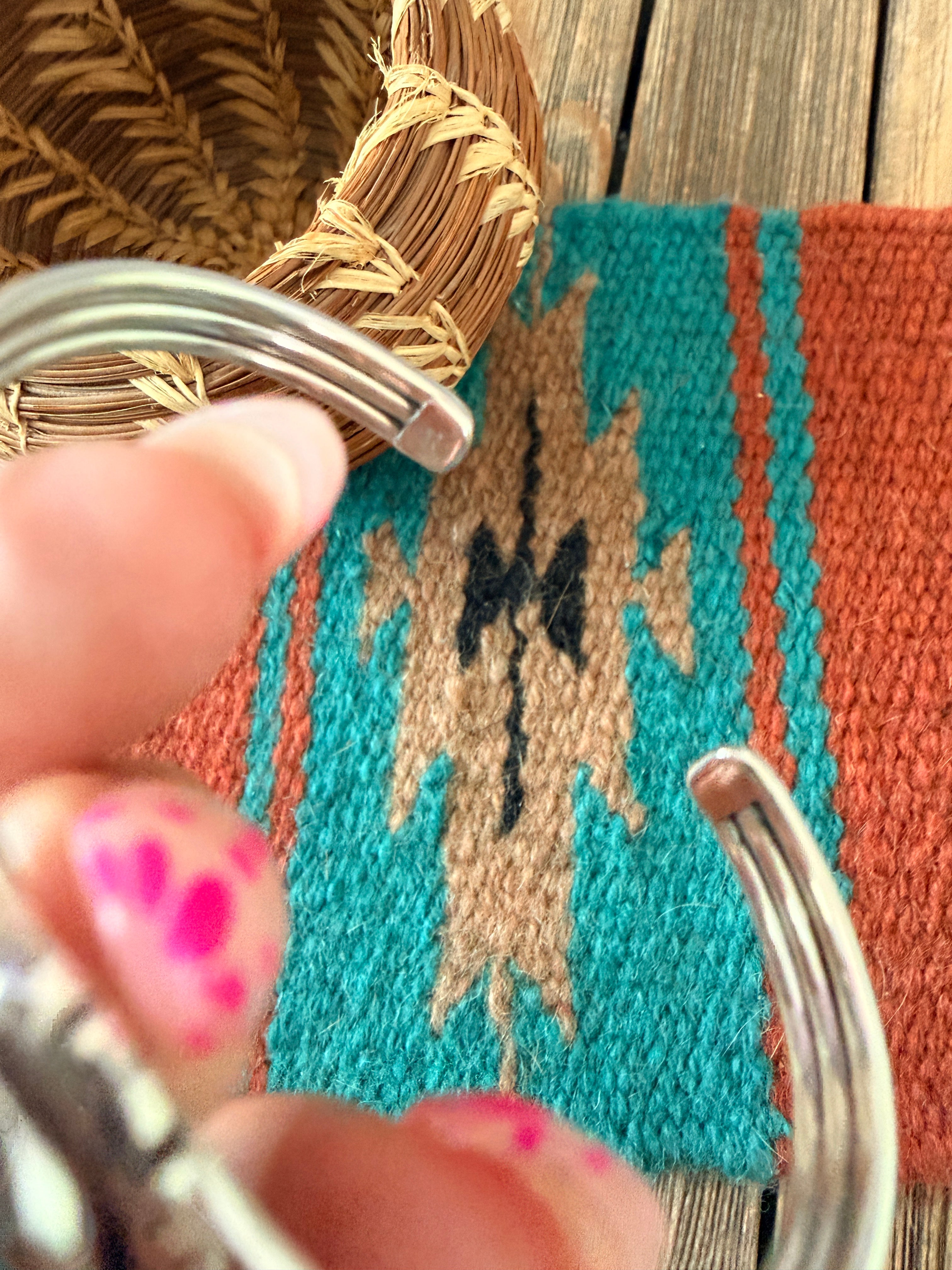 Handcrafted Sterling Silver & Turquoise Cuff Bracelet