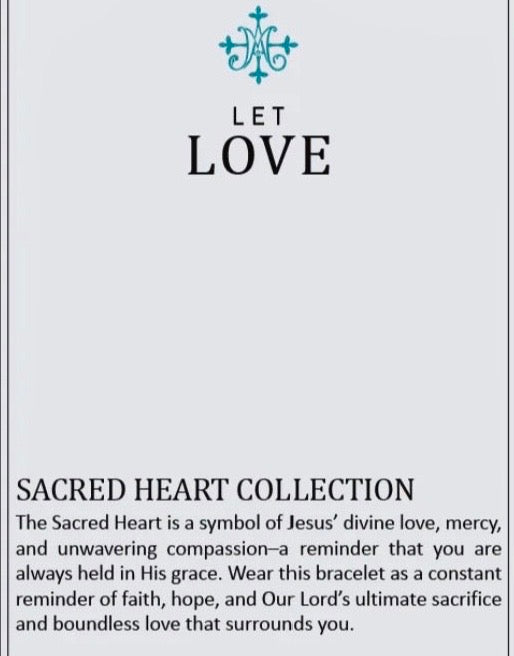 Sacred Heart Bracelet- Gold & Silver Tone