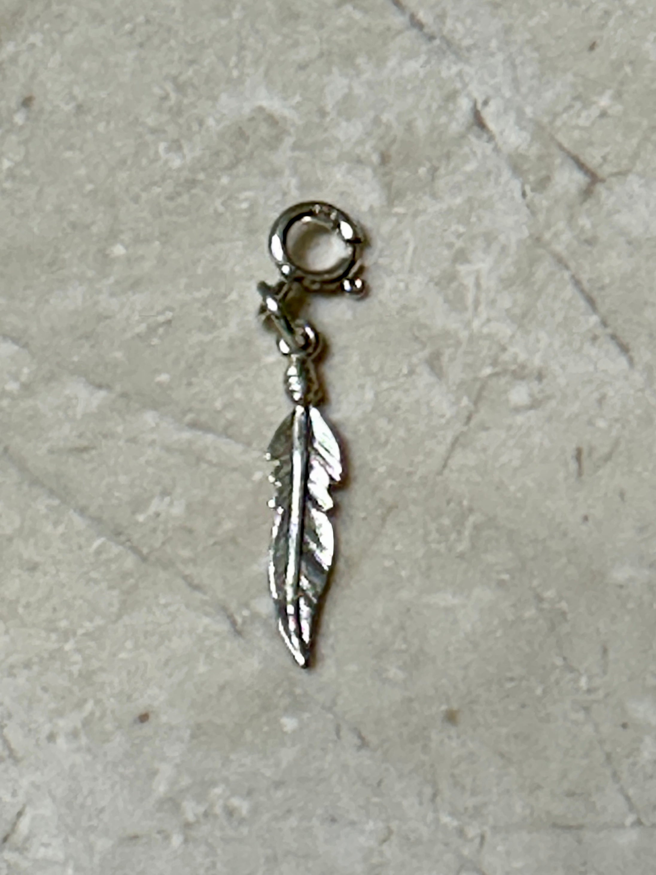 Sterling Silver Feather Charm