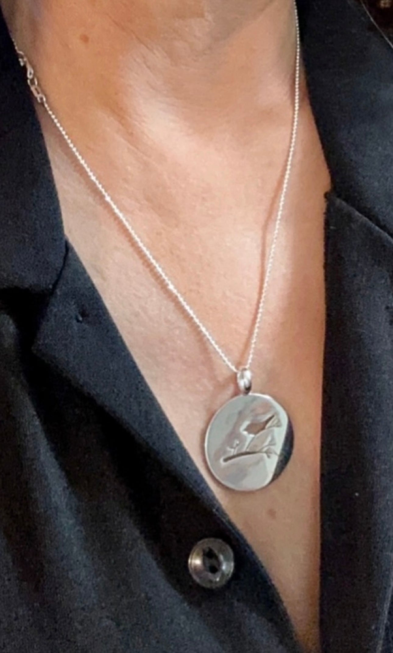 Bird On Branch Pendant Necklace