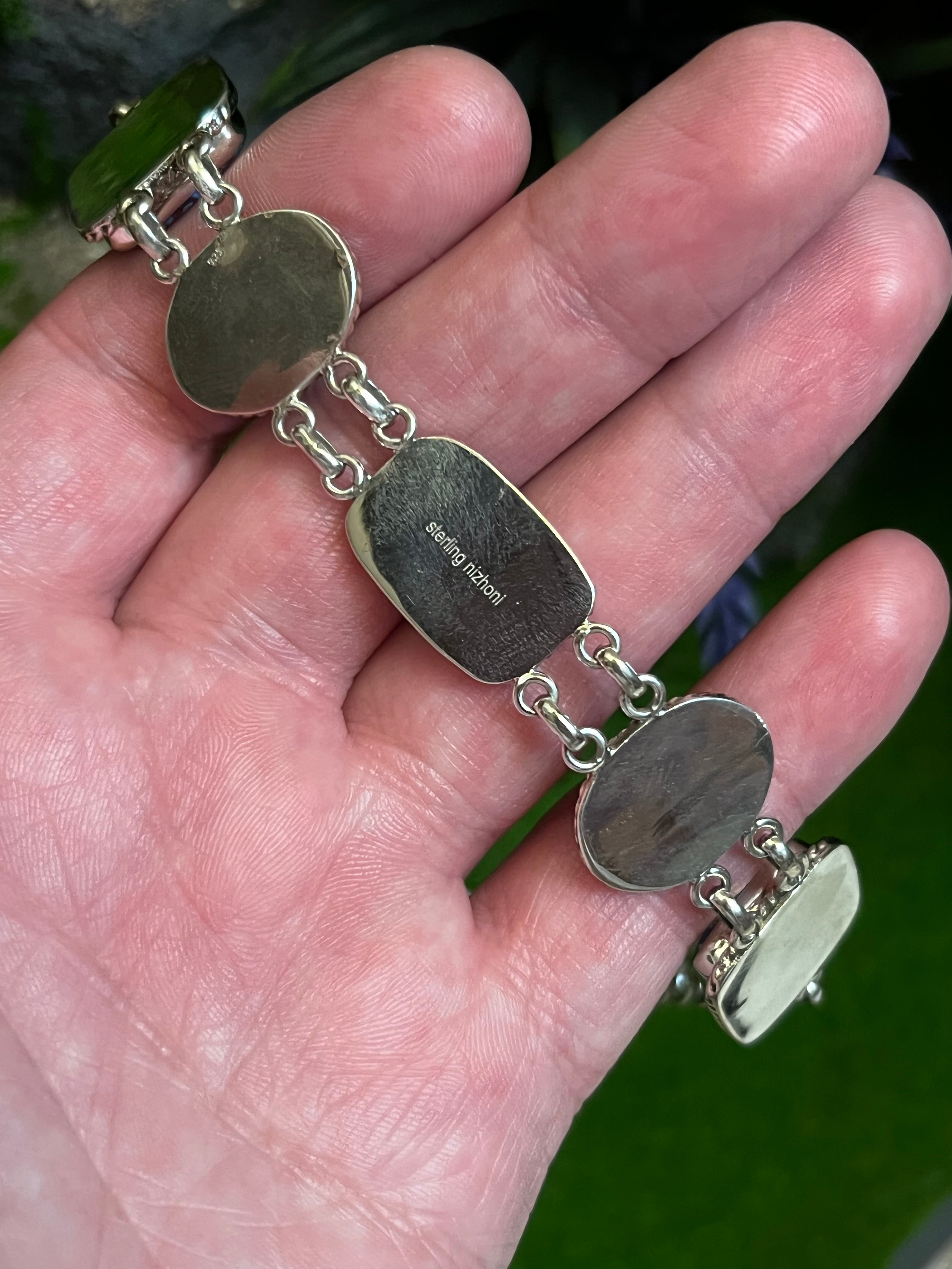 Handmade Purple Dream Mojave Sterling Silver Necklace & Earrings Set