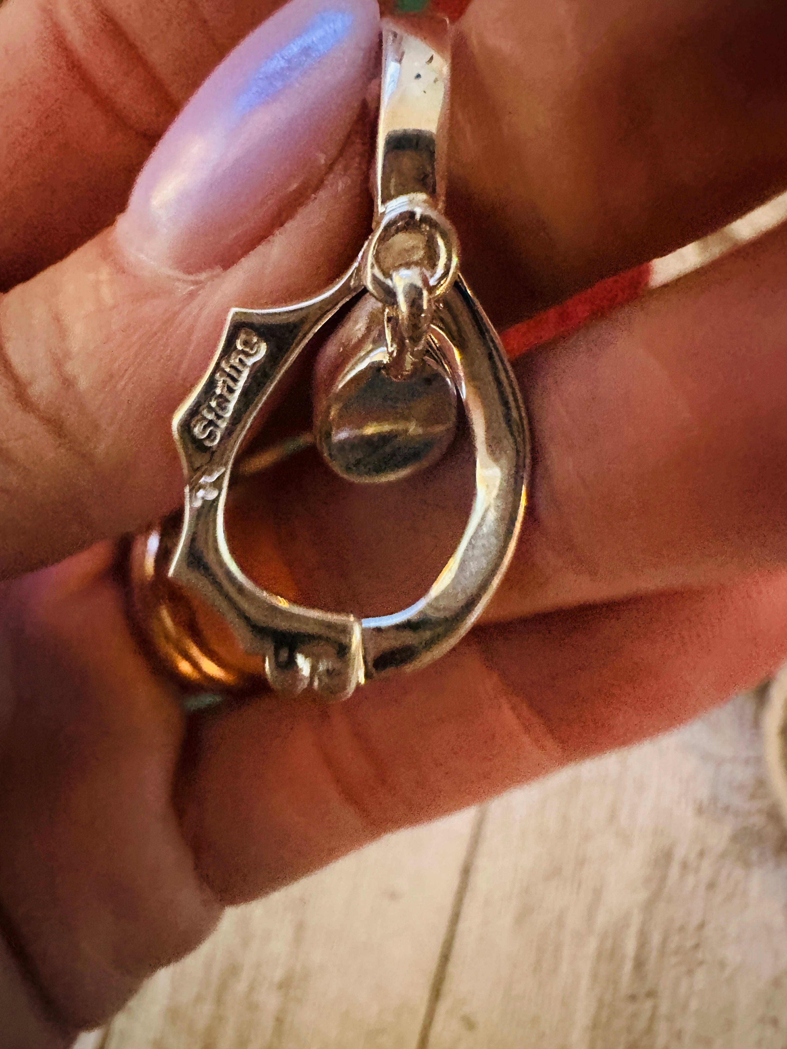 Handcrafted Sterling Silver & Black Onyx Teardrop Pendant