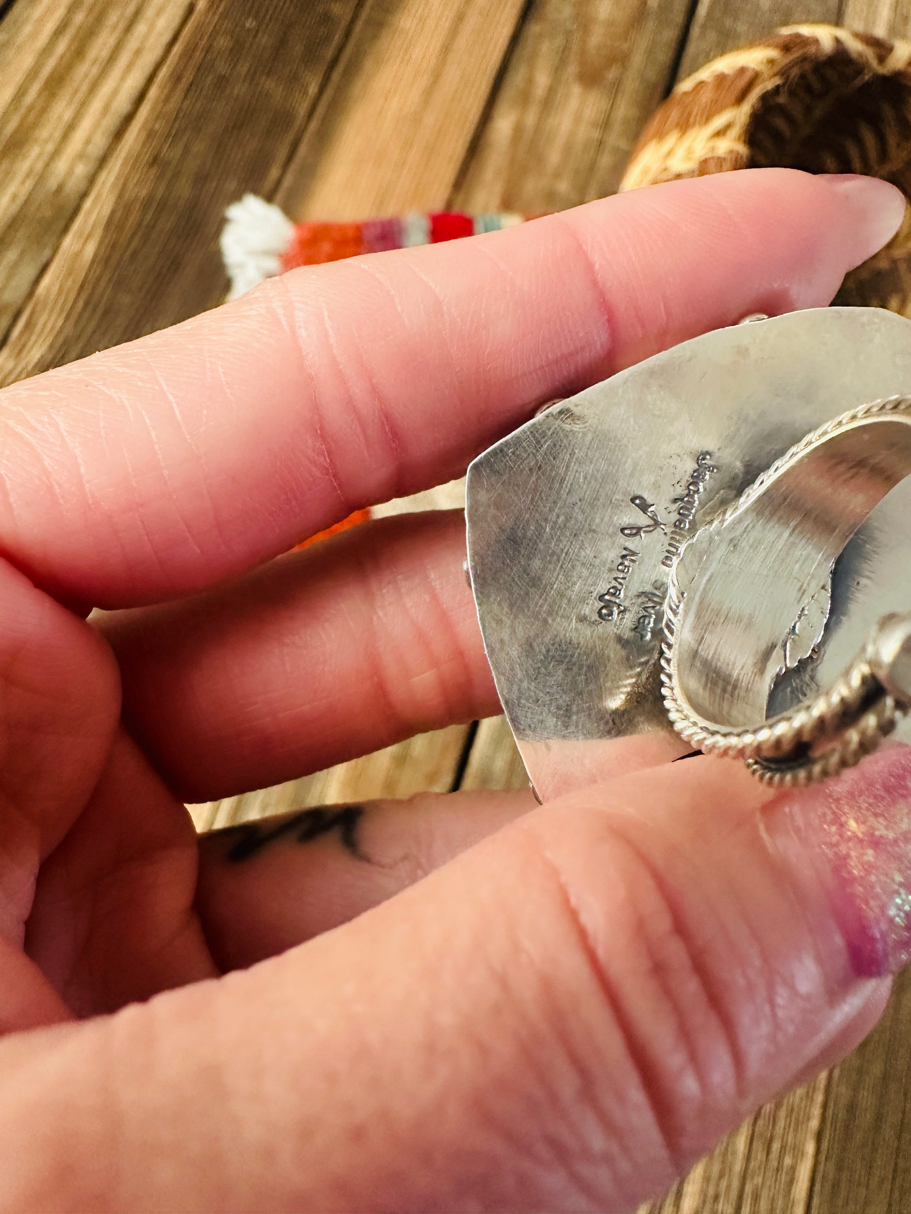 Handcrafted Multi Stone & Sterling Silver Adjustable Heart Ring by Jacqueline Silver