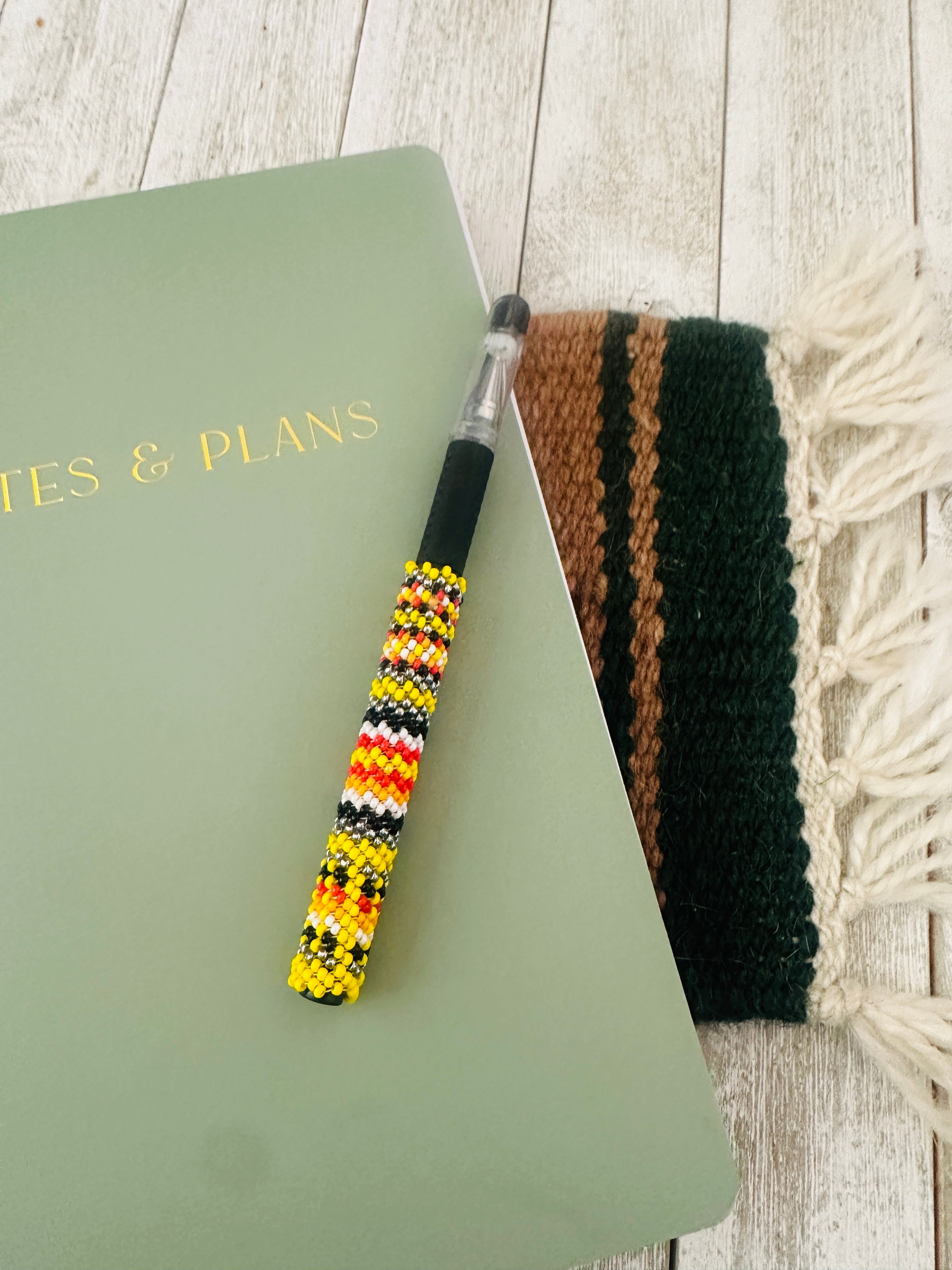 Handcrafted Muticolor Beaded Pen