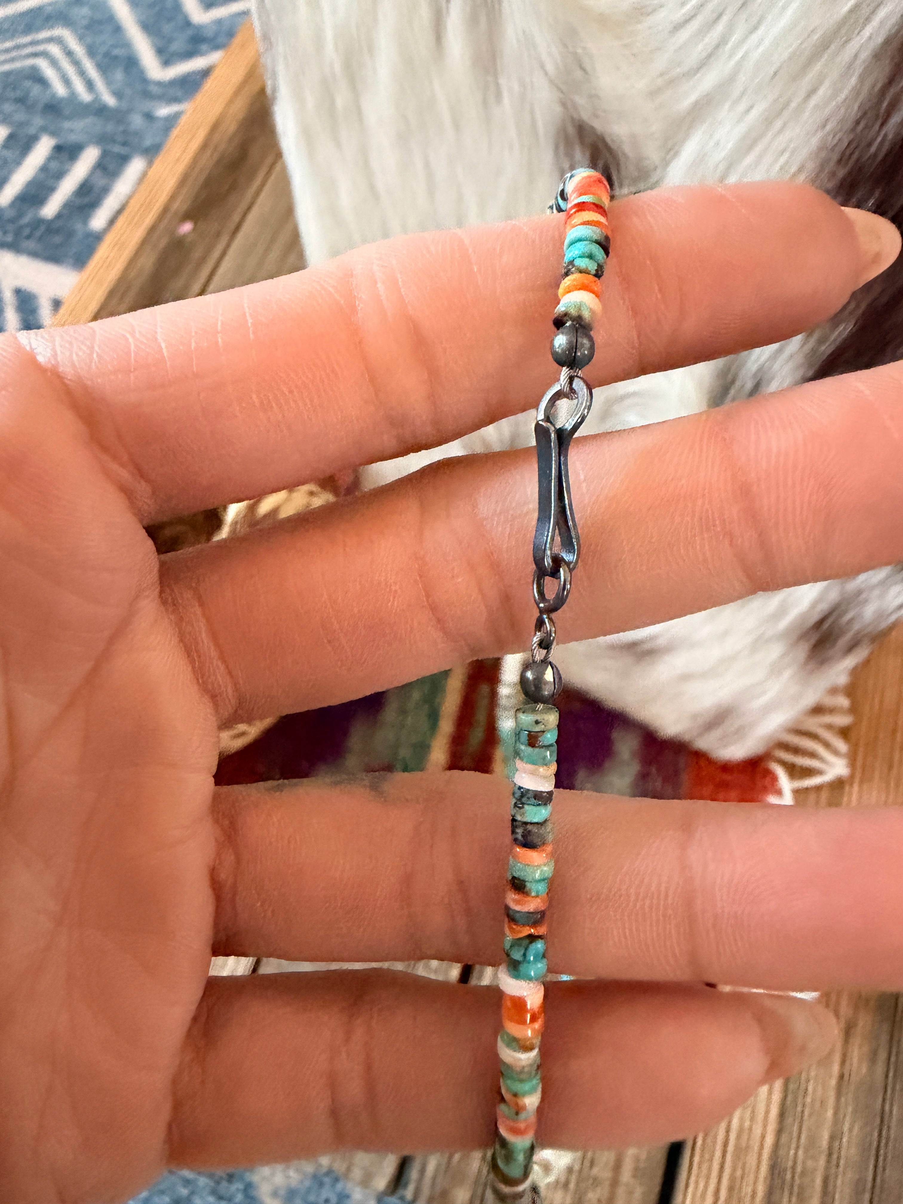 Handcrafted Multi Stone & Sterling Silver Beaded Necklace