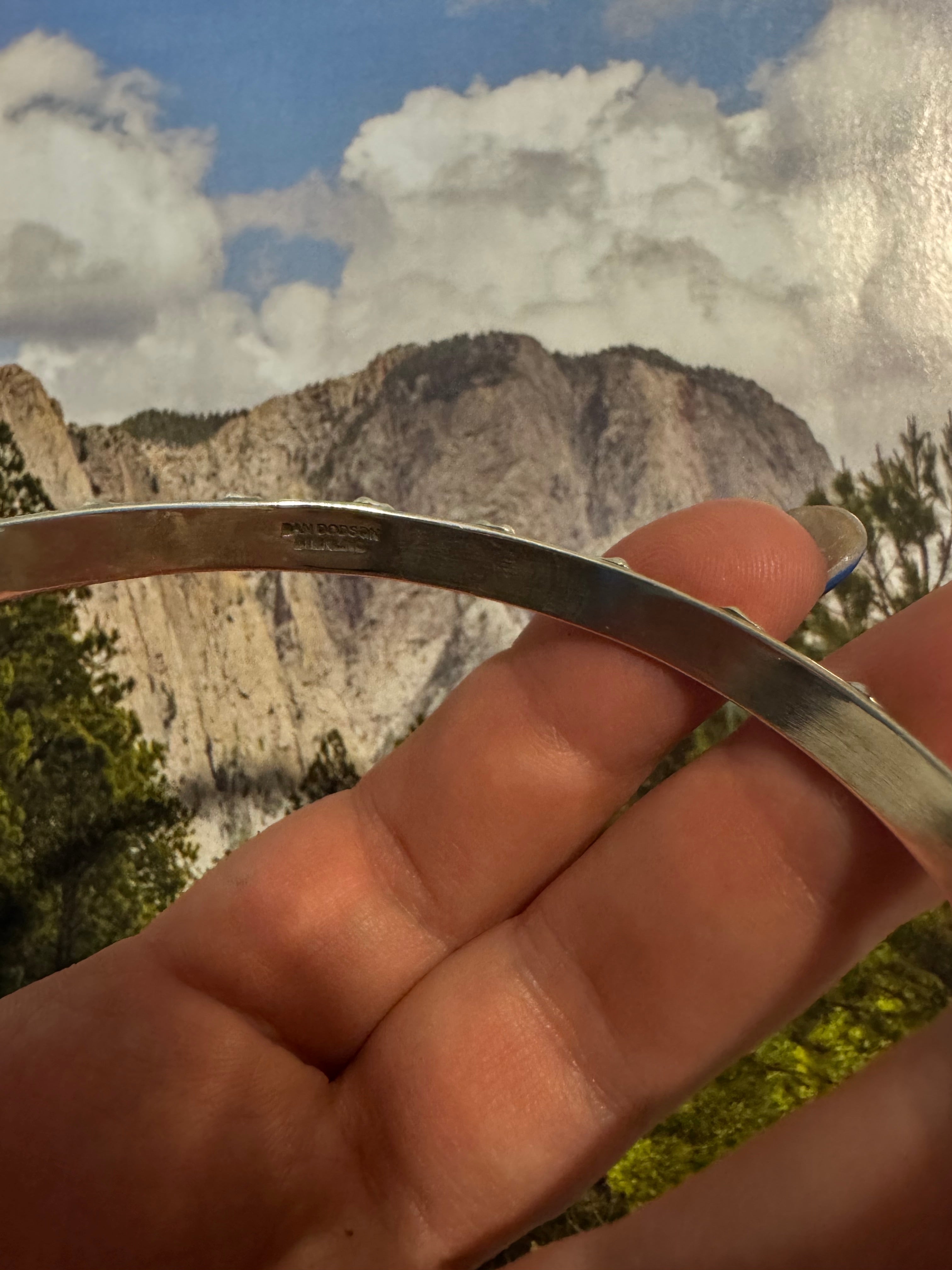 Beautiful Handmade Sterling Silver Bangle By Dan Dodson