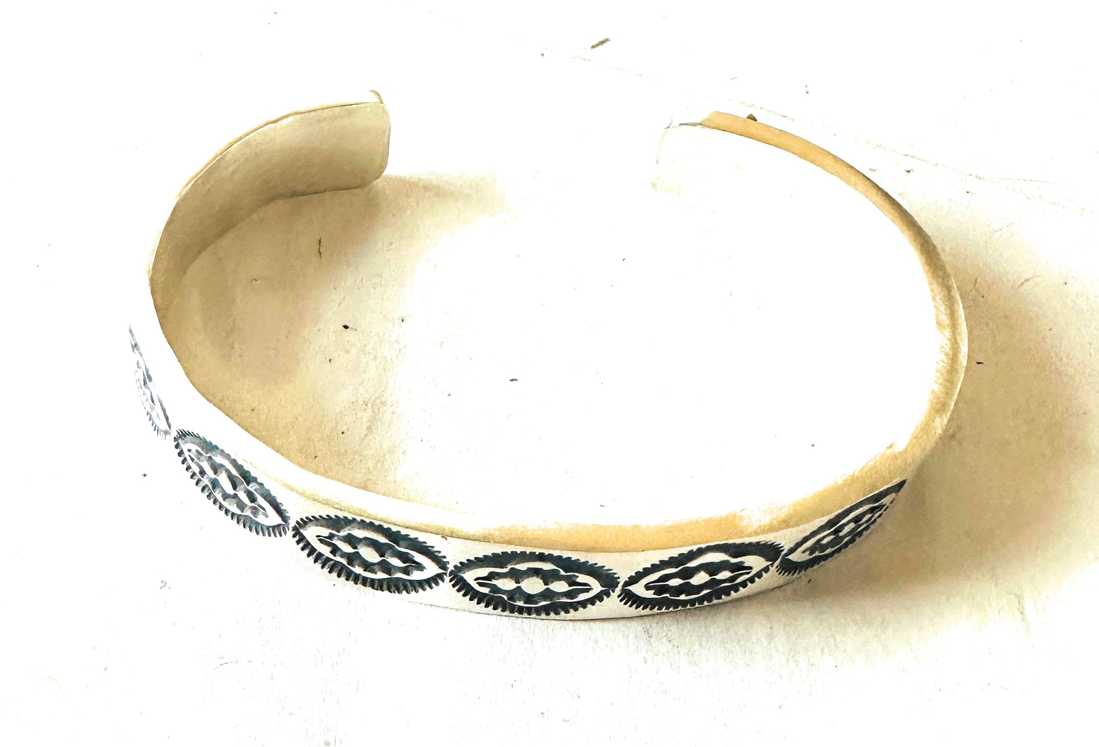 Handcrafted & Hand Stamped Sterling Silver Cuff Bracelet