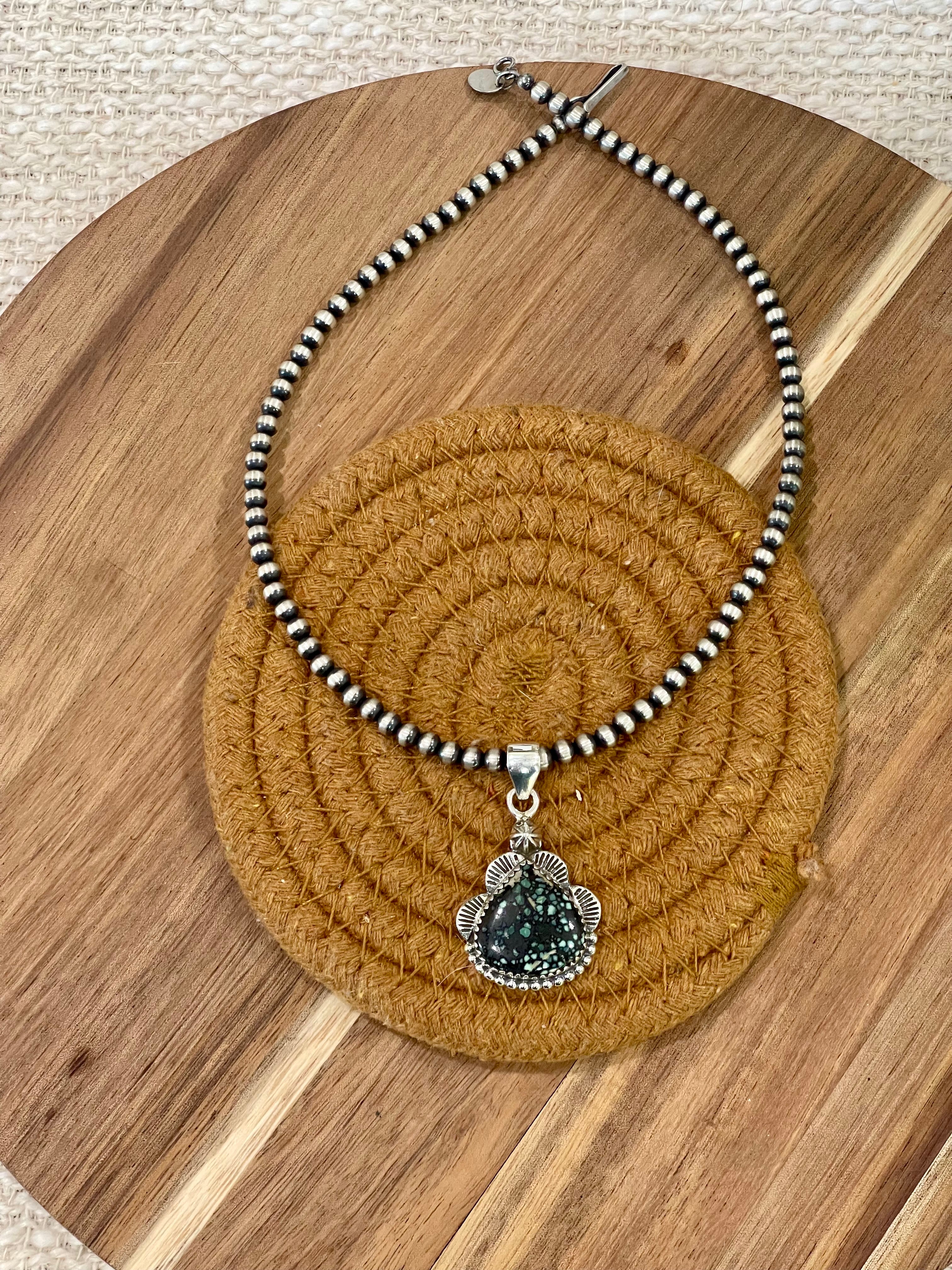 Handcrafted Sterling Silver & Variscite Pendant