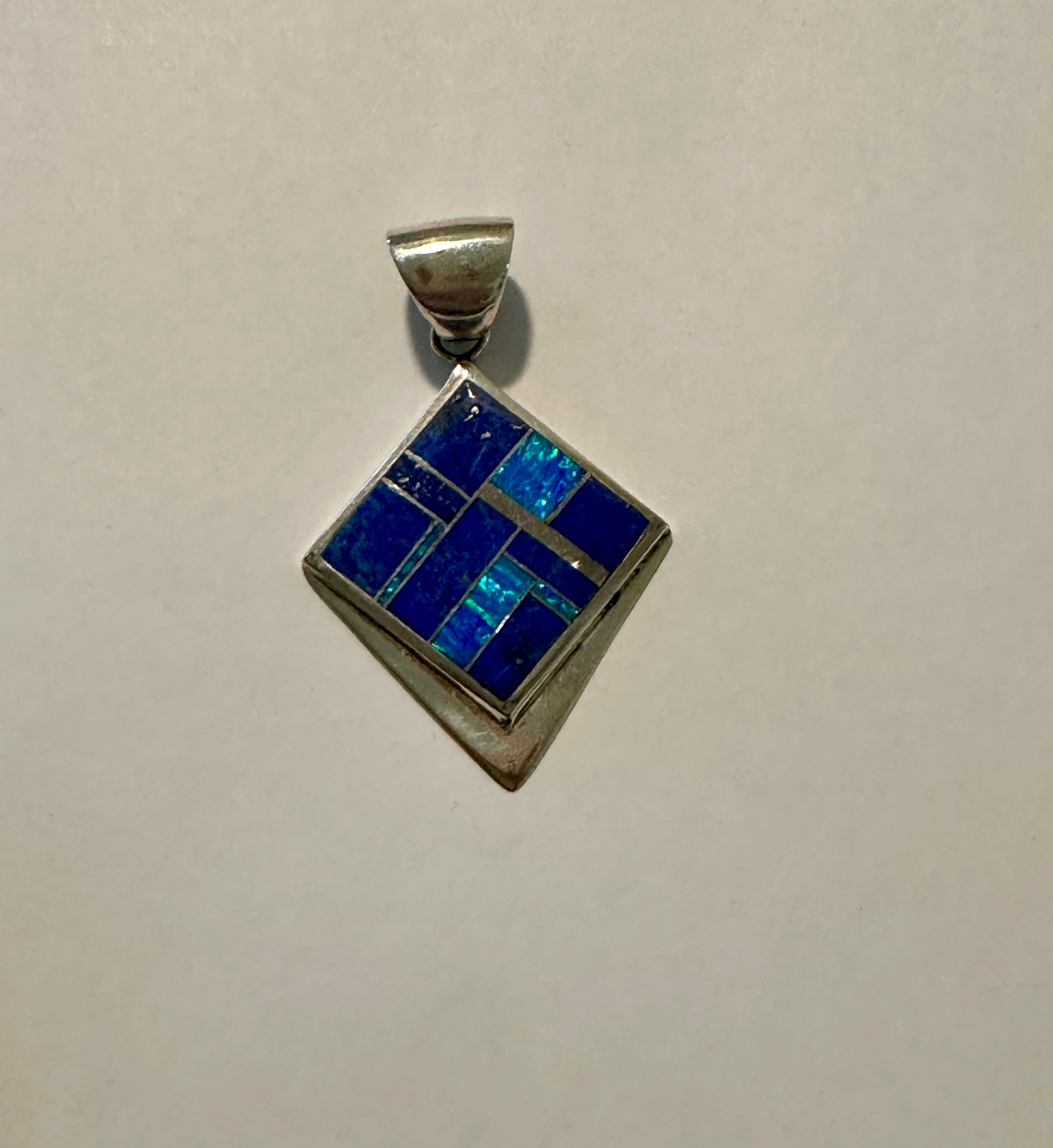 Handcrafted Lapis, Turquoise Pendant