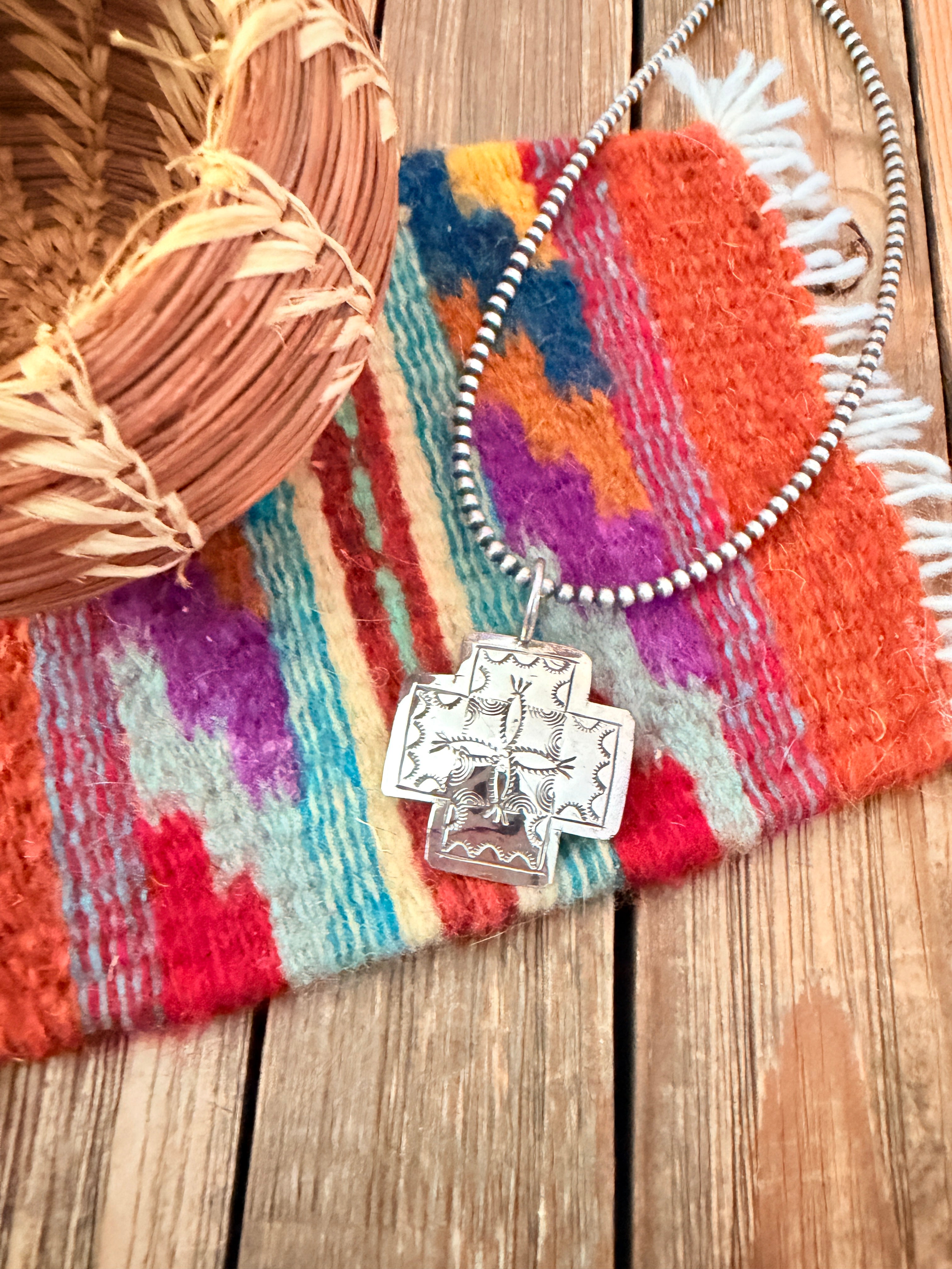 Handcrafted Sterling Silver Cross Pendant